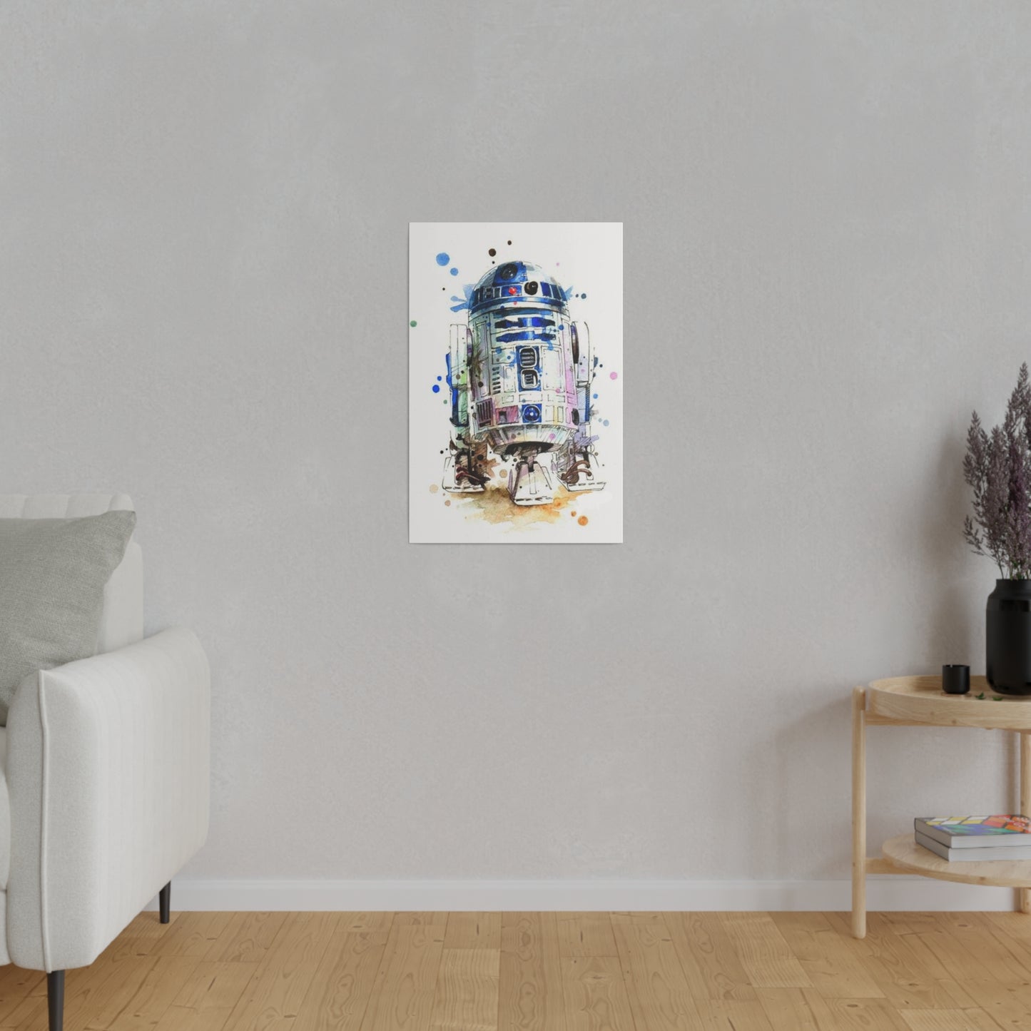 Star Wars R2-D2 Watercolor Art Canvas: Droid Delight