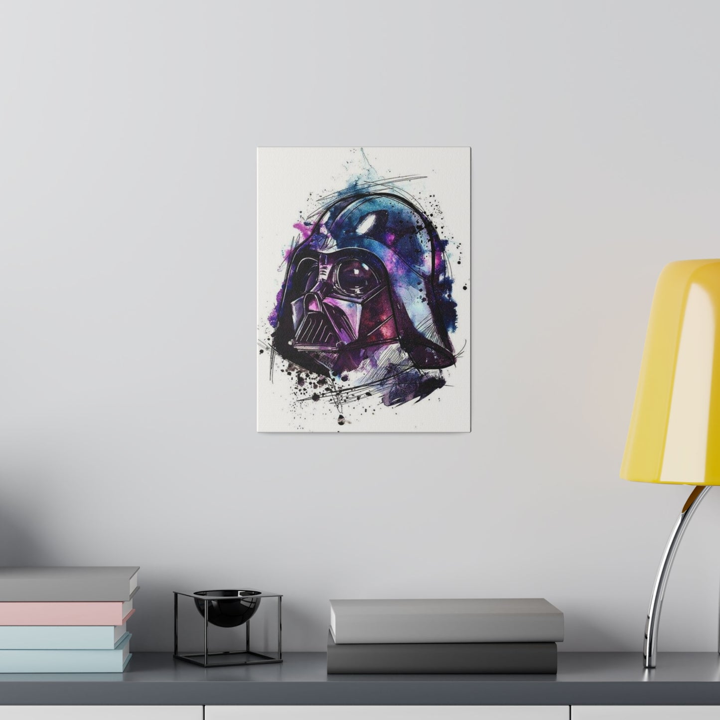 Star Wars Darth Vader Watercolor Canvas: Dark Side Art