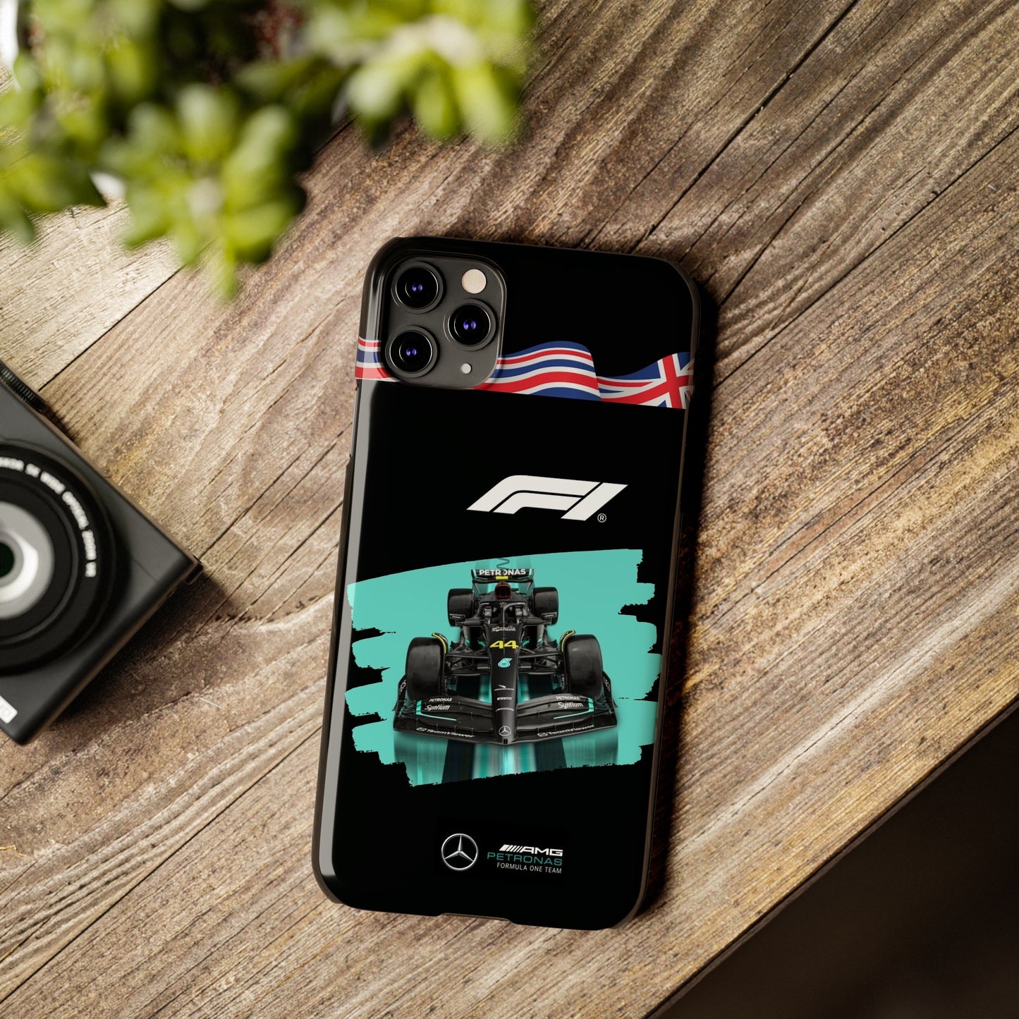 F1 Mercedes Black Edition Iphone Cases