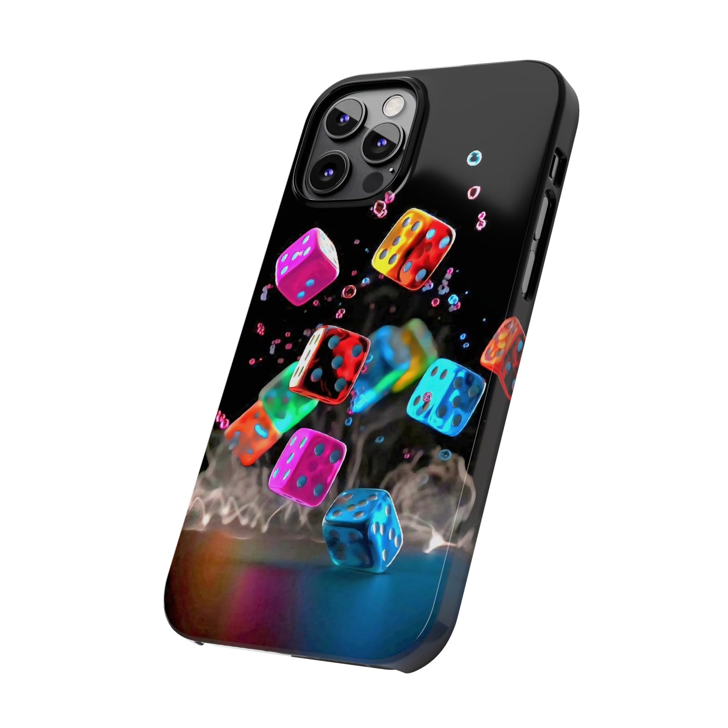 Falling Colorful Cubes, Iphone 15, 14, 13, 12 Cases