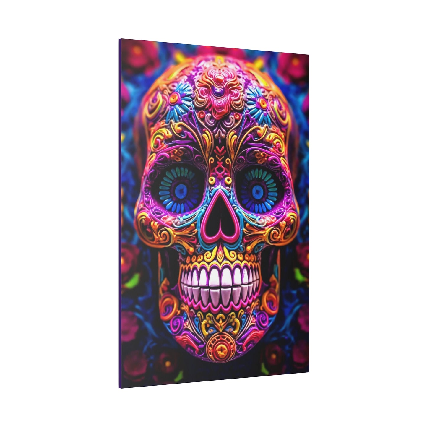 Colorful Skullhead: Mexican Style Canvas