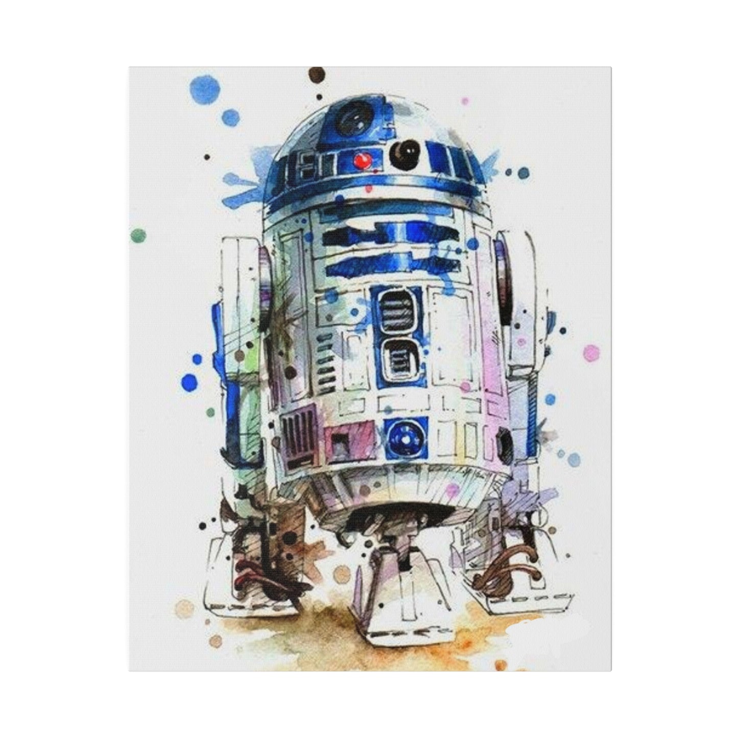Star Wars R2-D2 Watercolor Art Canvas: Droid Delight