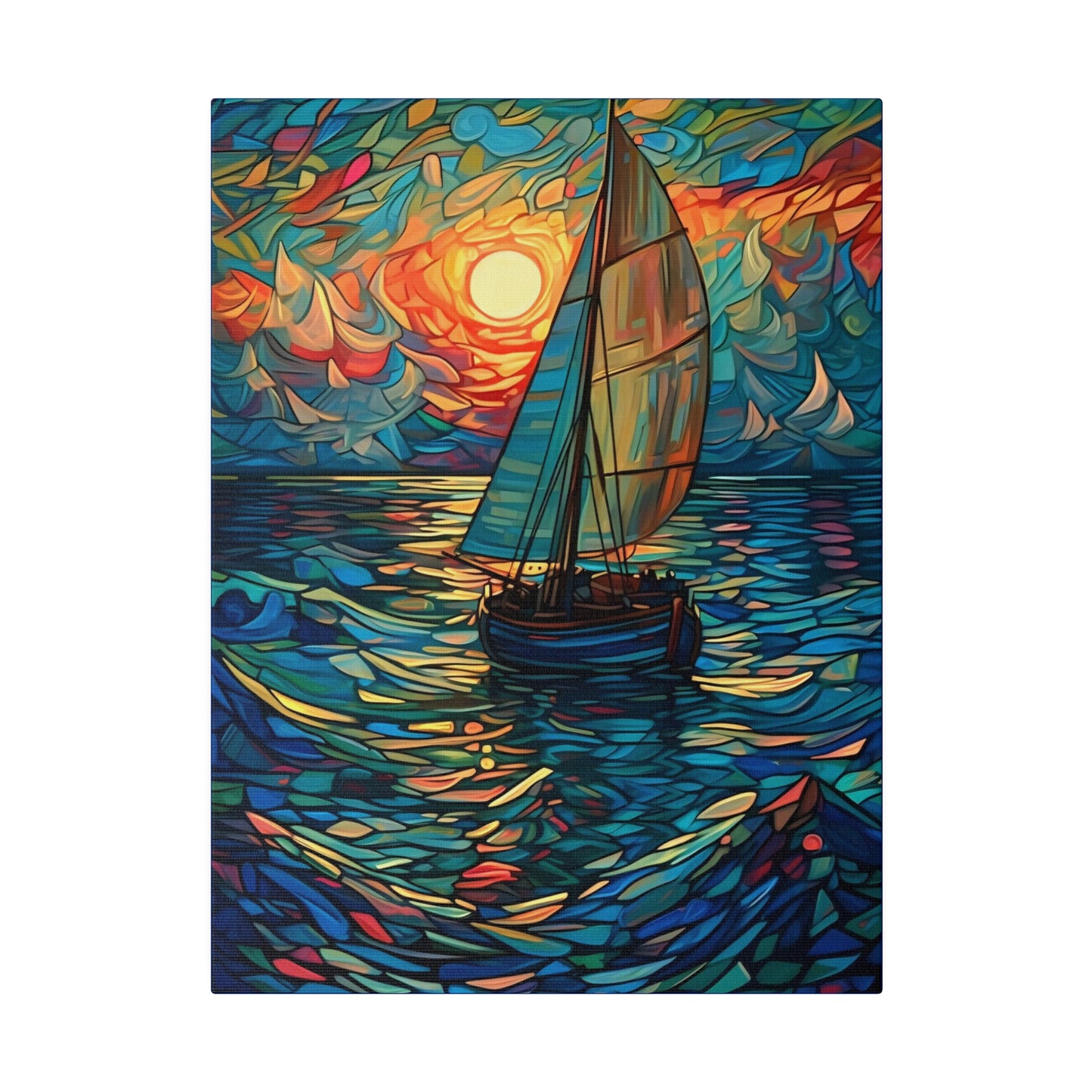 Ship on the Sea: Nautical Wall Art - Canvas