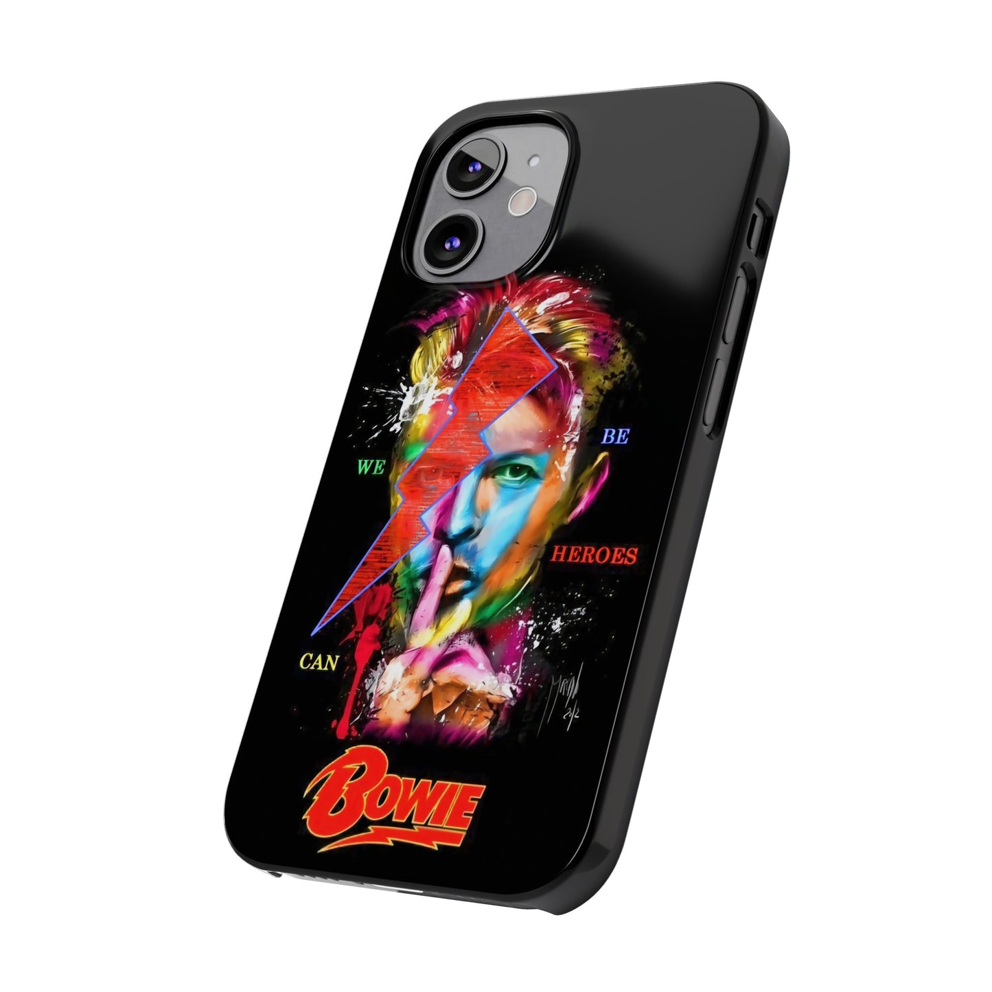 David Bowie: We Can Be Heroes" iPhone 15, 14, 13, 12 Cases