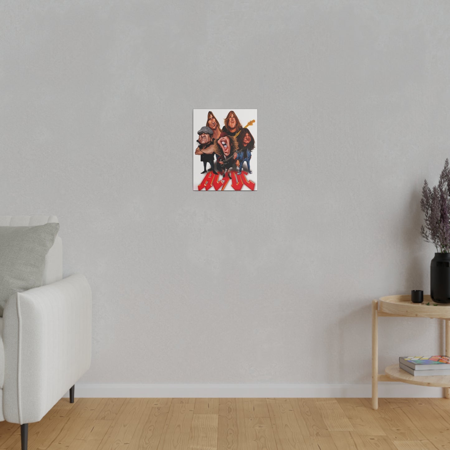 ACDC and Angus Young Rockin' Caricatures - Canvas