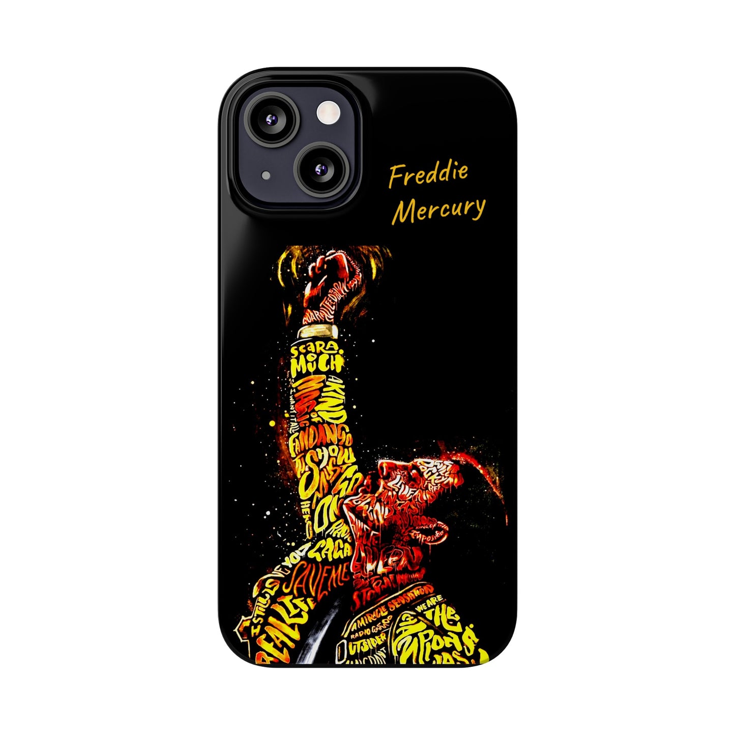 Freddie Mercury Songs IPhone 15, 14, 13, 12, 11 Cases