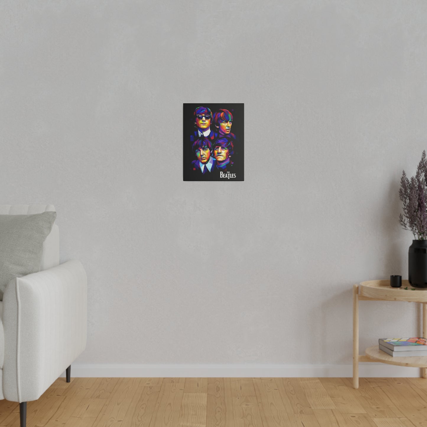 The Beatles Black Portret - Canvas