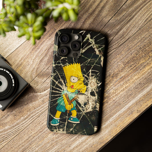 Bart Breaking Glass Iphone 15, 14, 13, 12 Cases