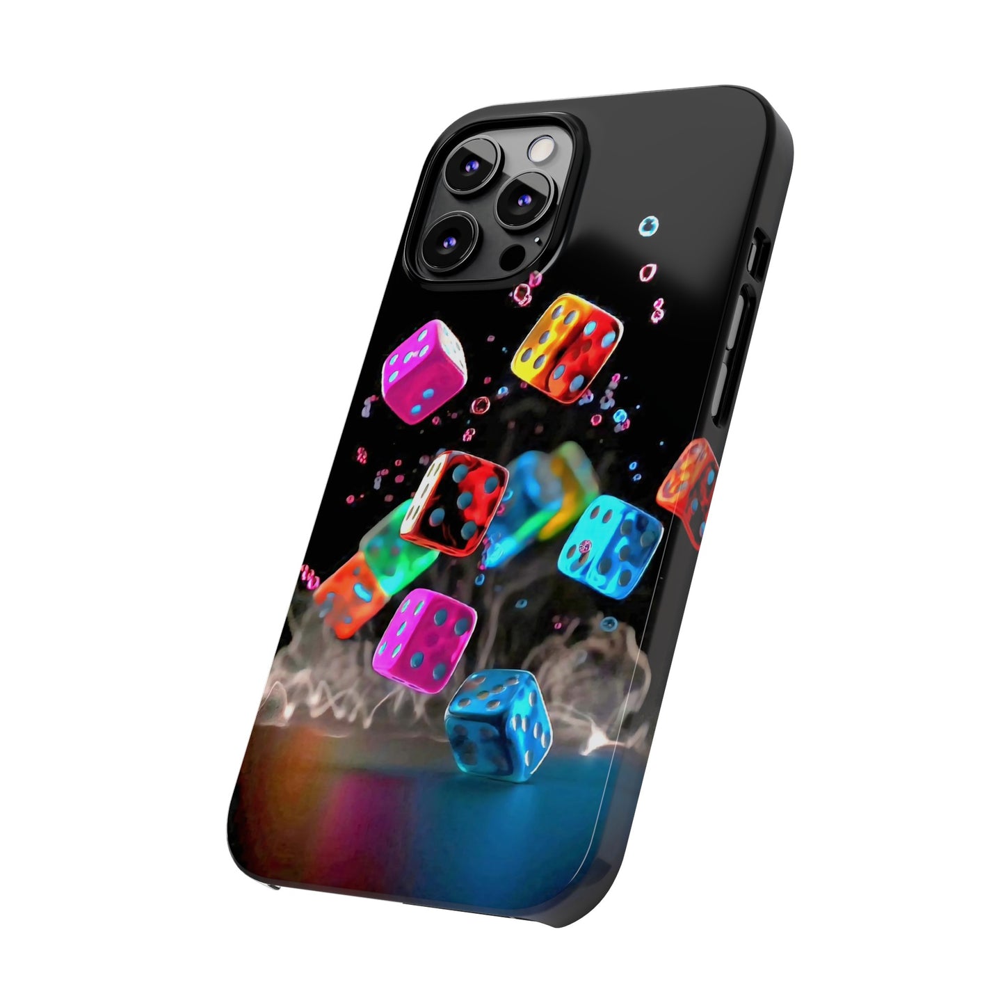 Falling Colorful Cubes, Iphone 15, 14, 13, 12 Cases