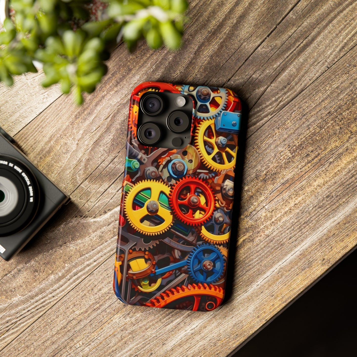 Colorful Gears: Iphone 15, 14, 13, 12 Cases