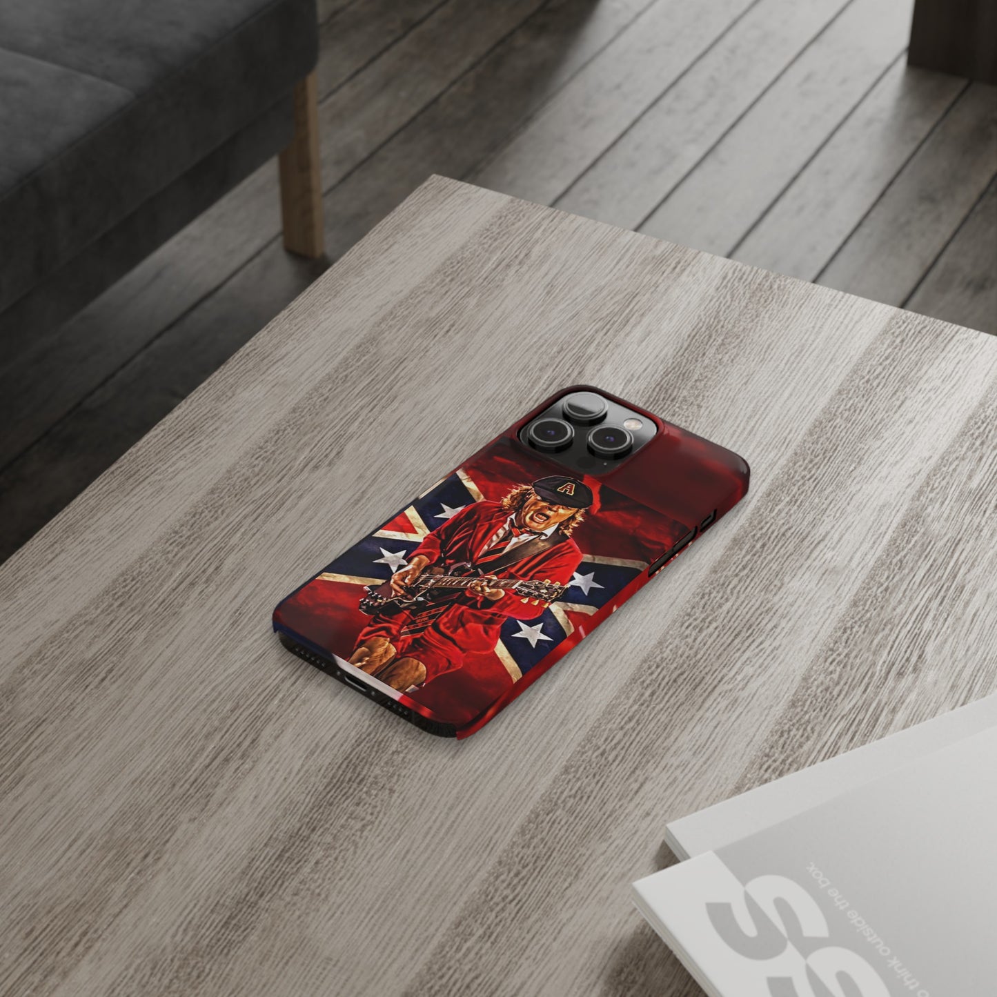 ACDC, with Angus Young Iphone 15, 14, 13, 12 Cases