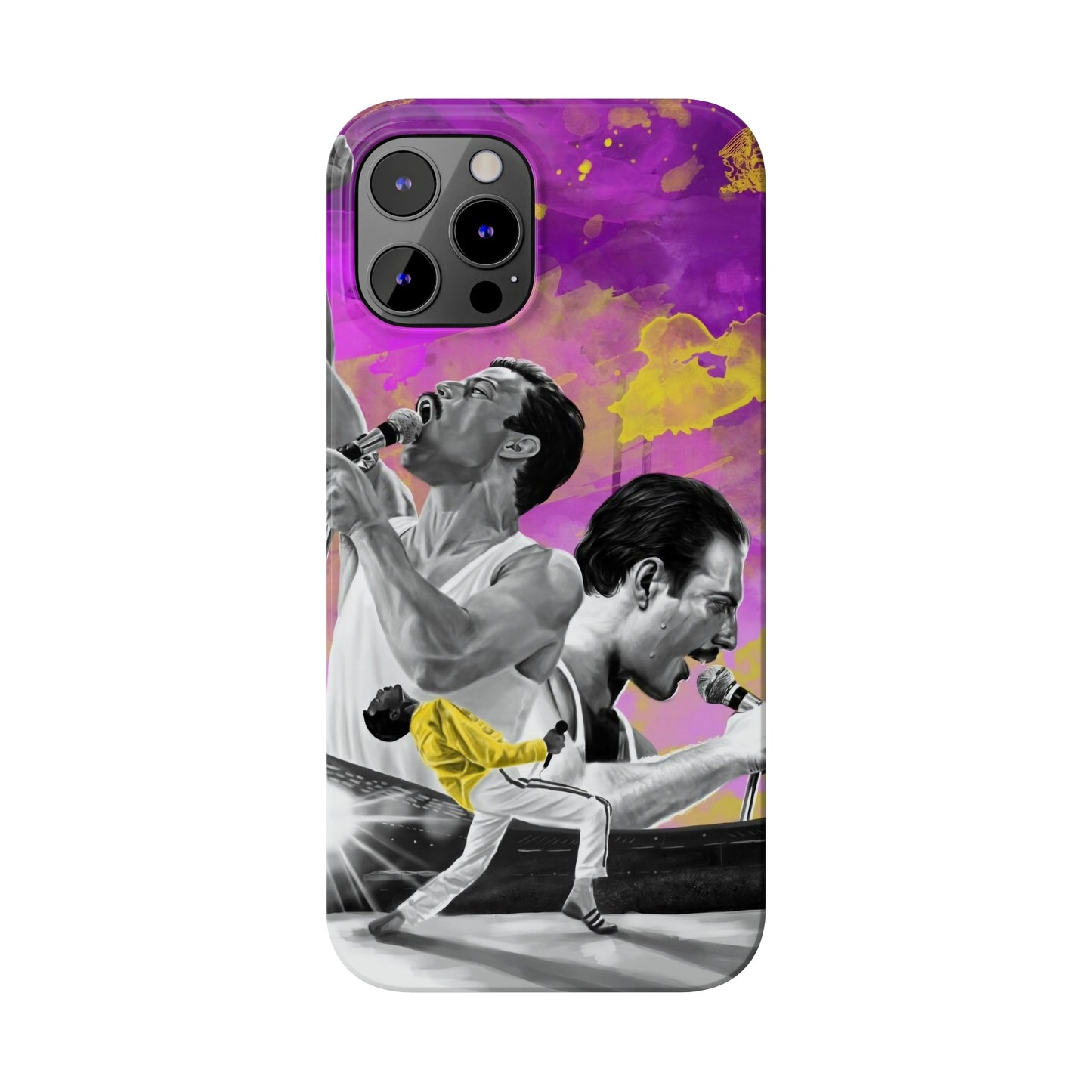 Queen Freddie Mercury on Live Aid  IPhone 15, 14, 13, 12 Cases