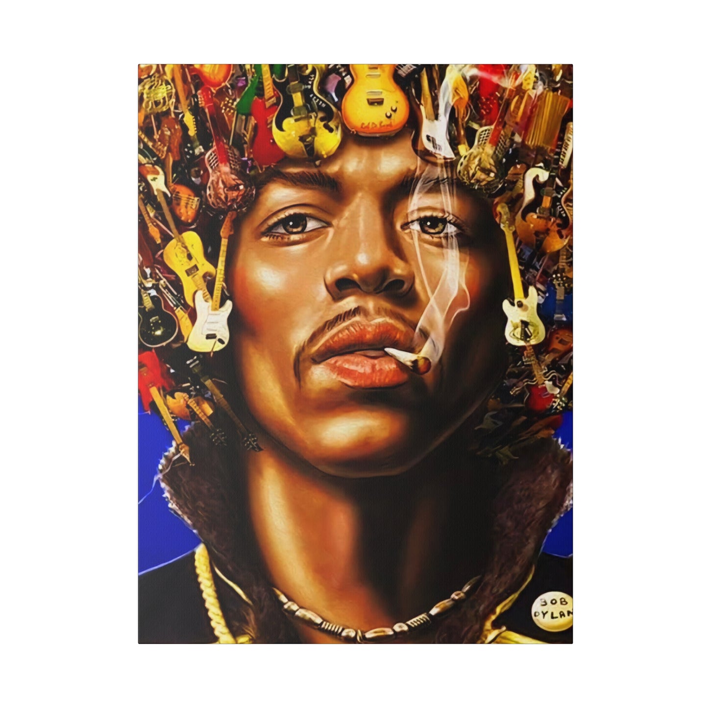 Jimi Hendrix Guitar King - Canvas