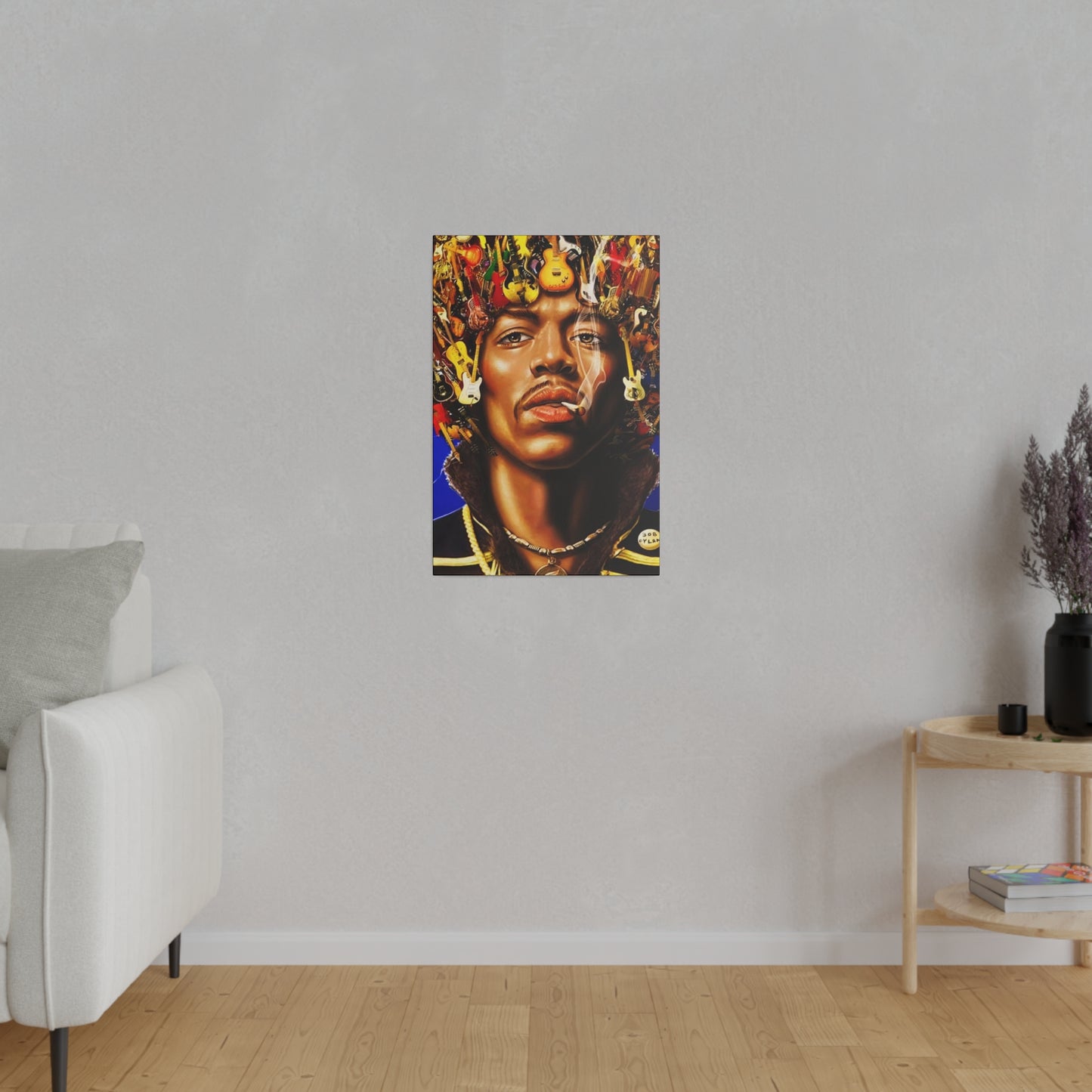 Jimi Hendrix Guitar King - Canvas
