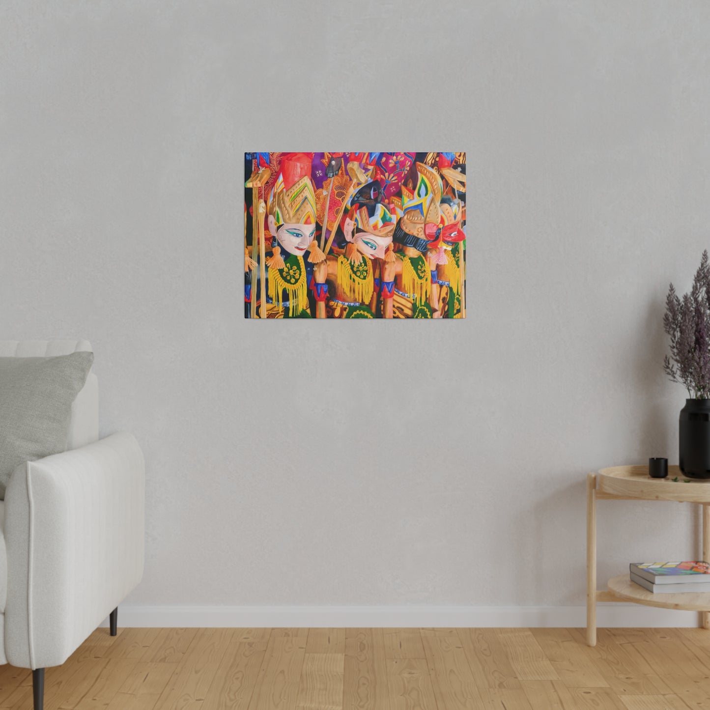 Wayang Tales: Indonesian Wall Art - Canvas