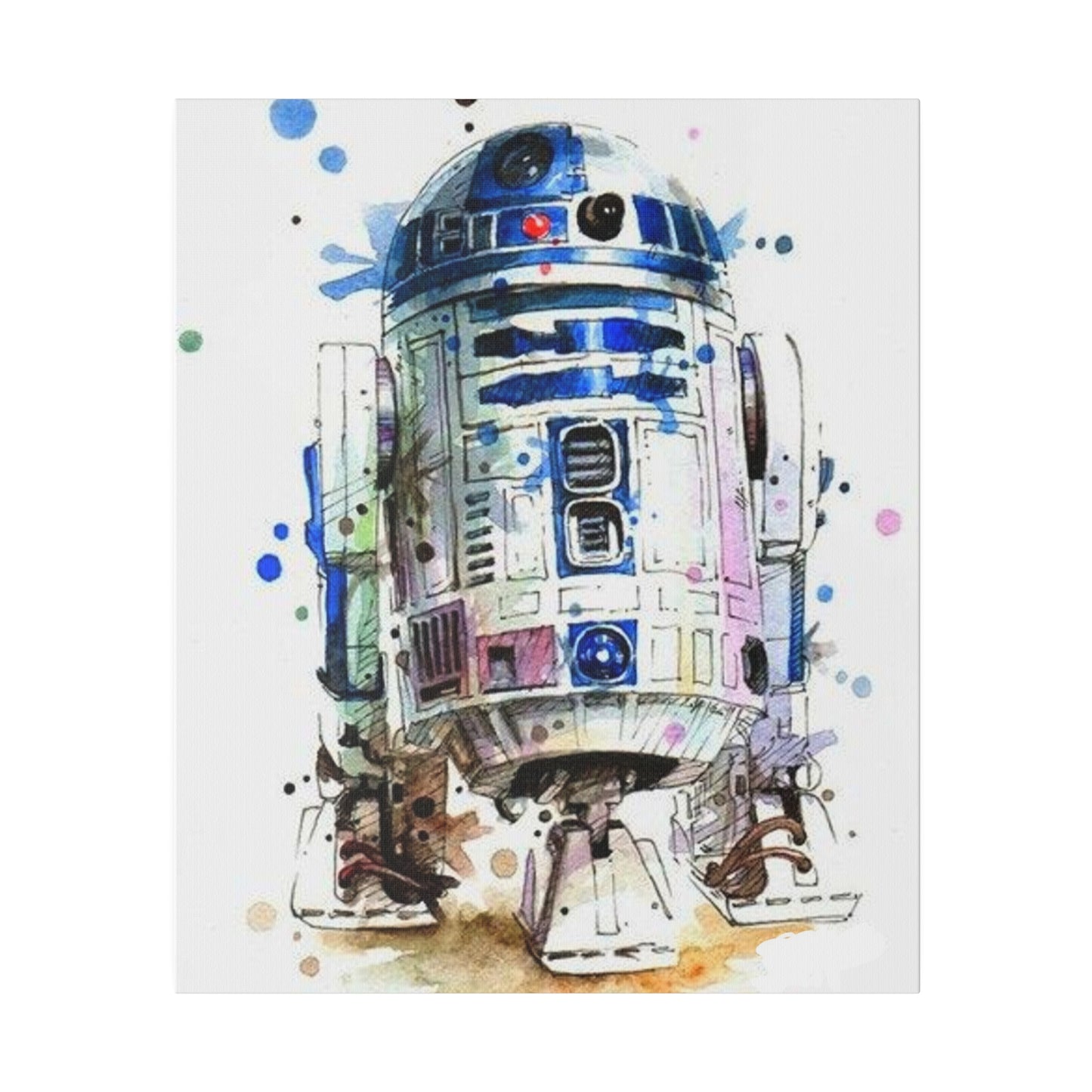 Star Wars R2-D2 Watercolor Art Canvas: Droid Delight
