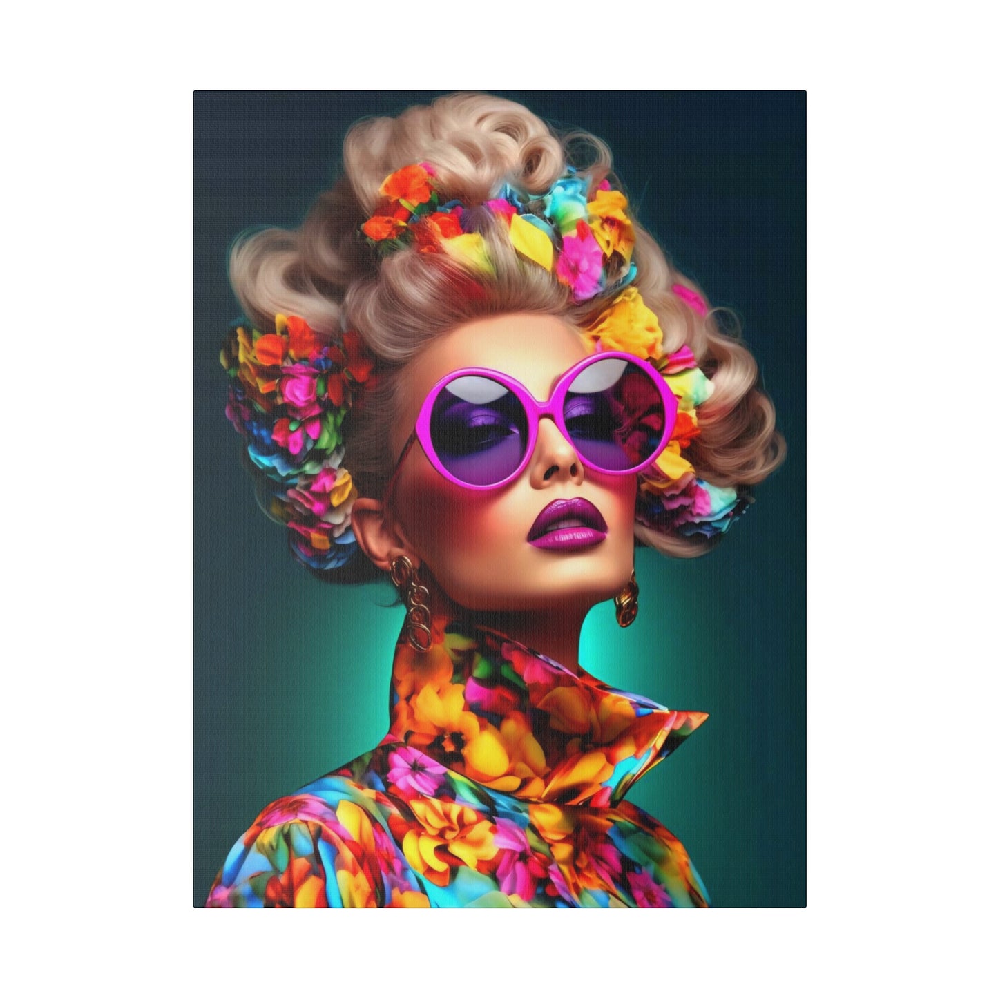 Vibrant Women: Colorful Art Style - Canvas