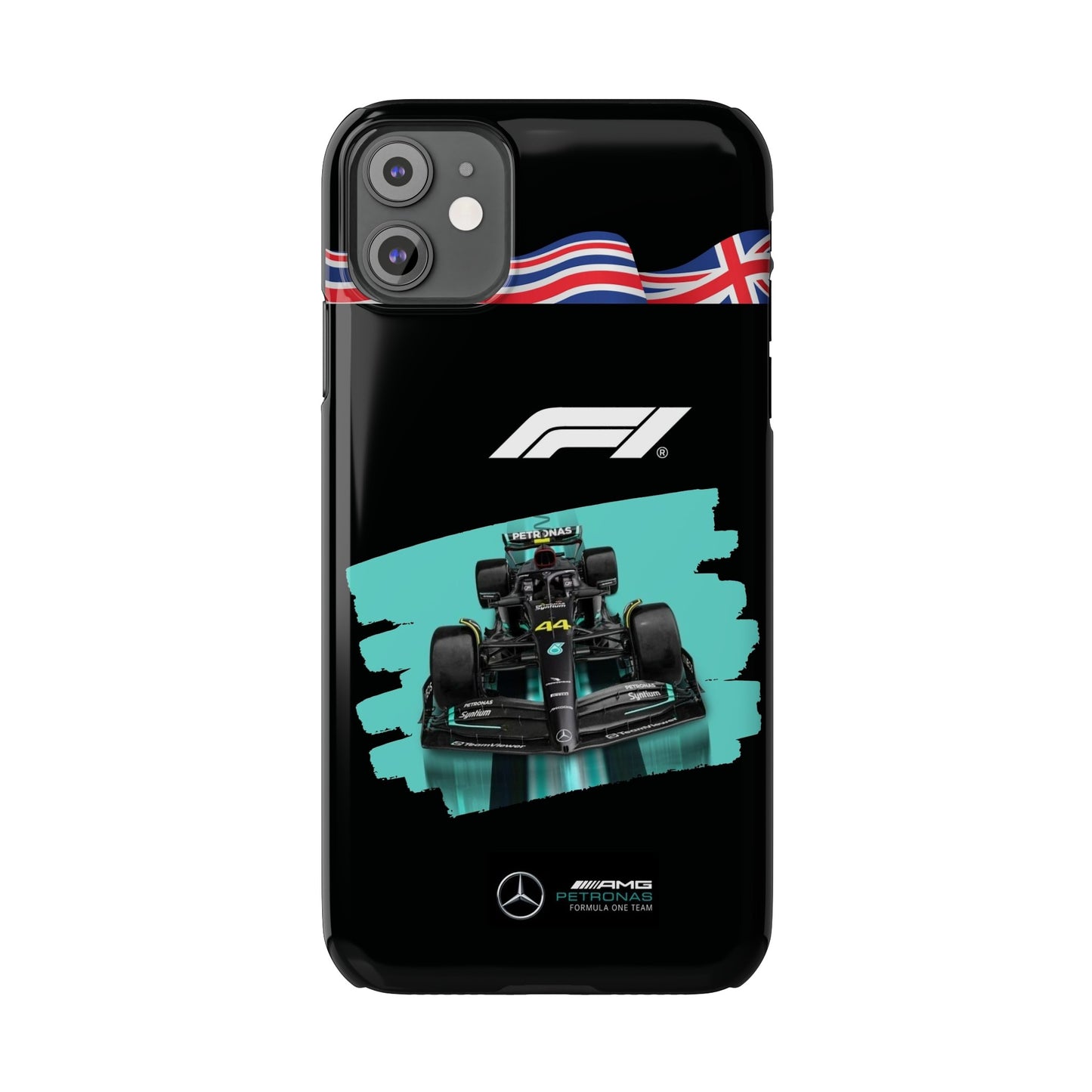 F1 Mercedes Black Edition Iphone Cases
