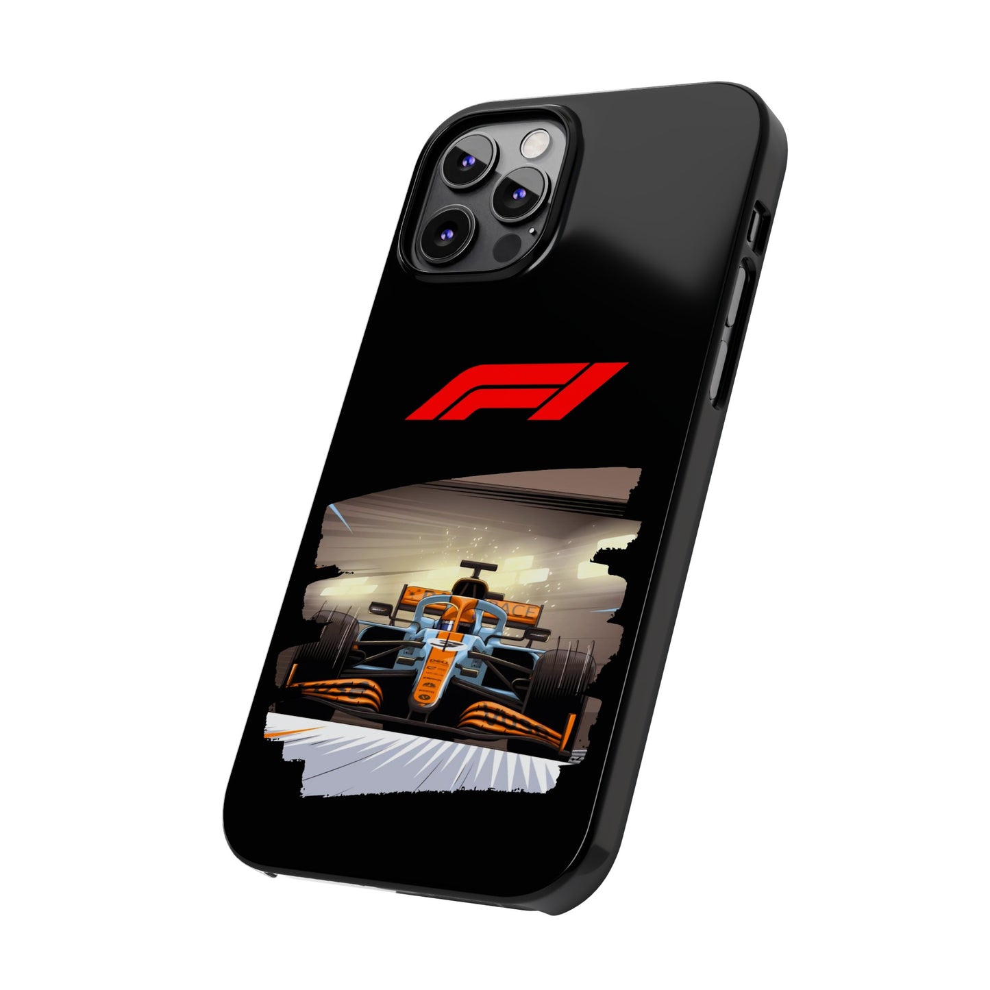 F1 McClaren Orange Car Iphone 15, 14, 13, 12, 11 Cases