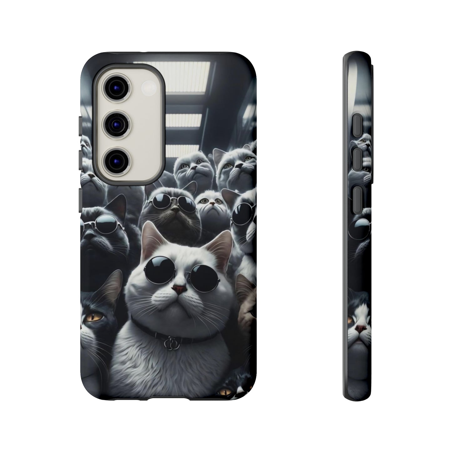 Cool Cats with Sunglasses" for iPhone 15, 14, 13, 12, 11 and Galaxy S23, S22 Cases