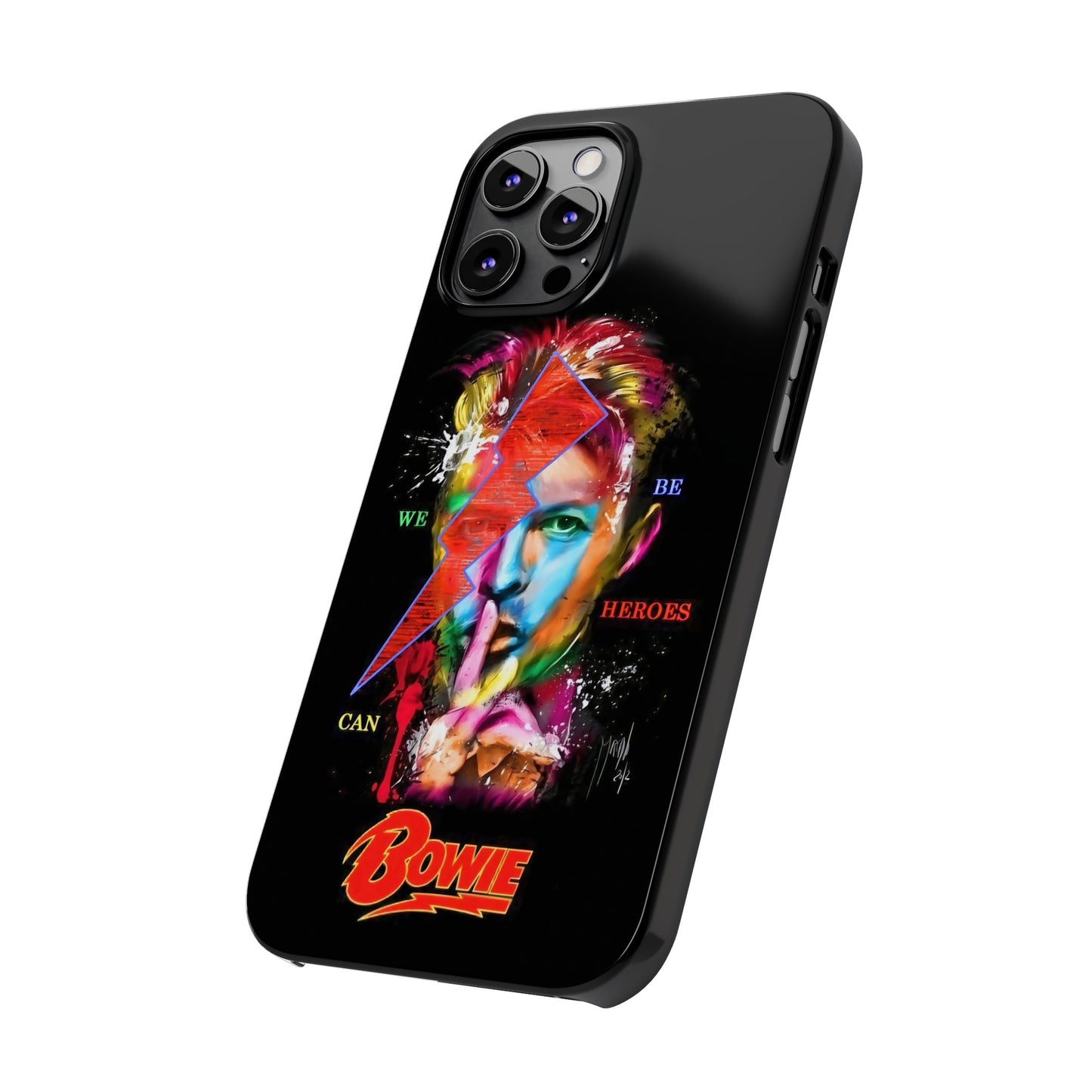 David Bowie: We Can Be Heroes" iPhone 15, 14, 13, 12 Cases
