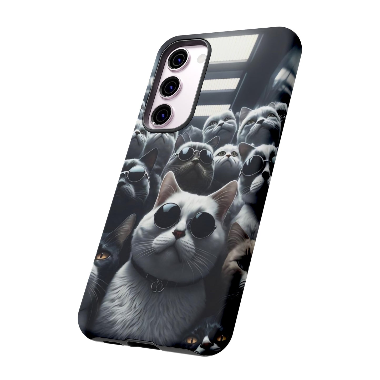 Cool Cats with Sunglasses" for iPhone 15, 14, 13, 12, 11 and Galaxy S23, S22 Cases