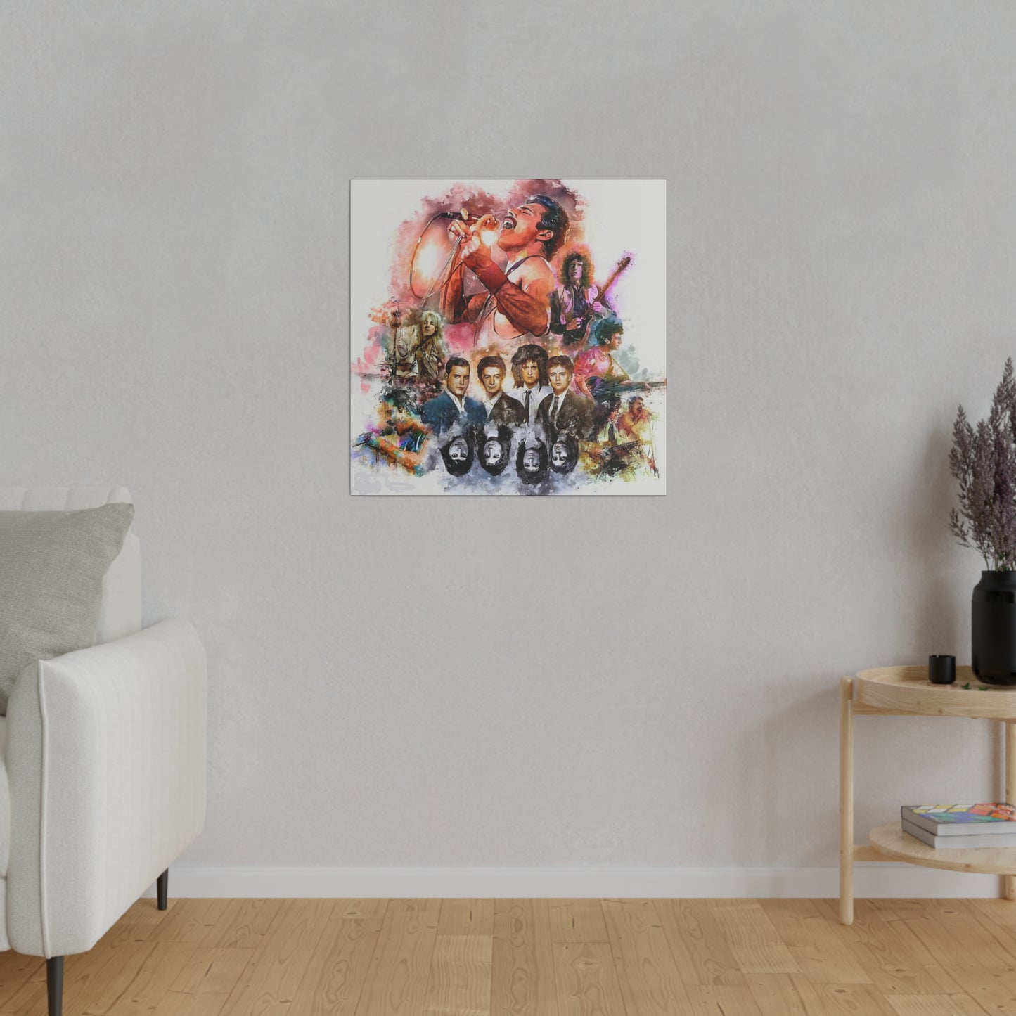Queen: Compilation of Iconic Moments" Canvas Oil Painting