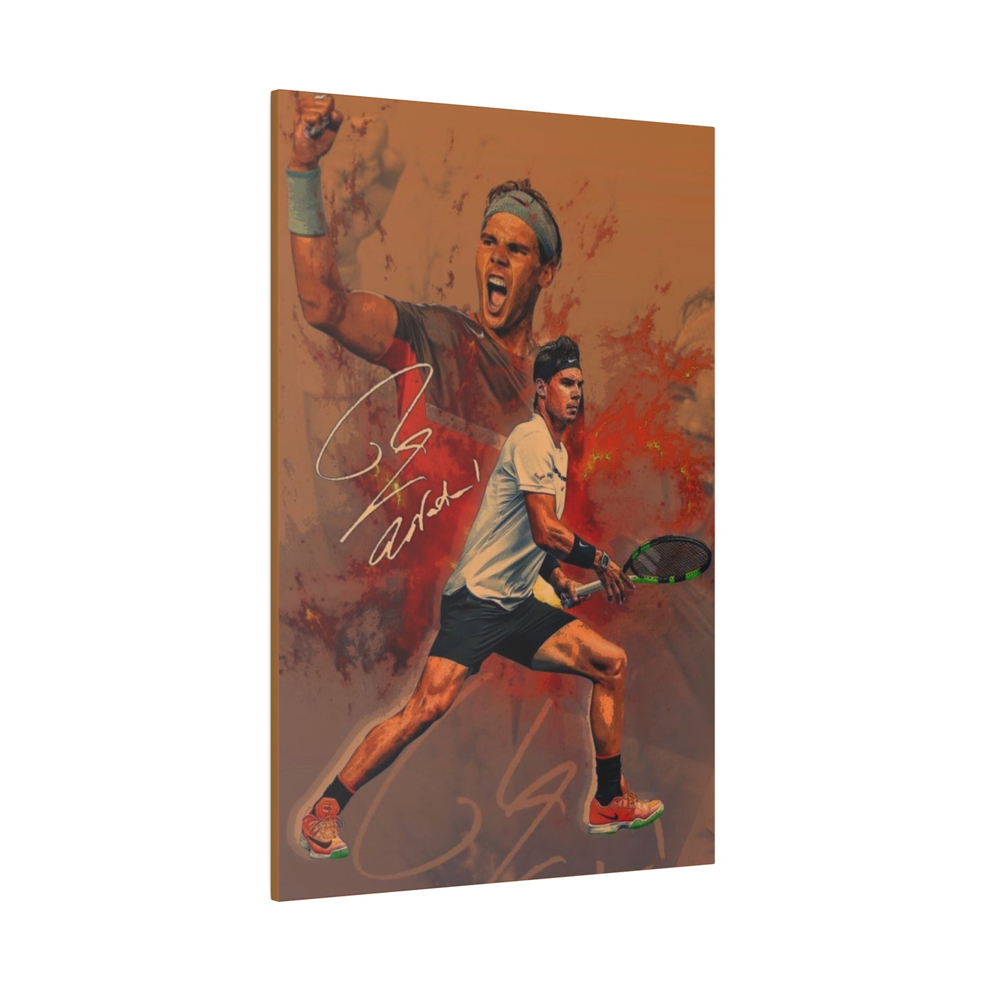 Tennis Legend Nadal: Game, Set and Match Canvas