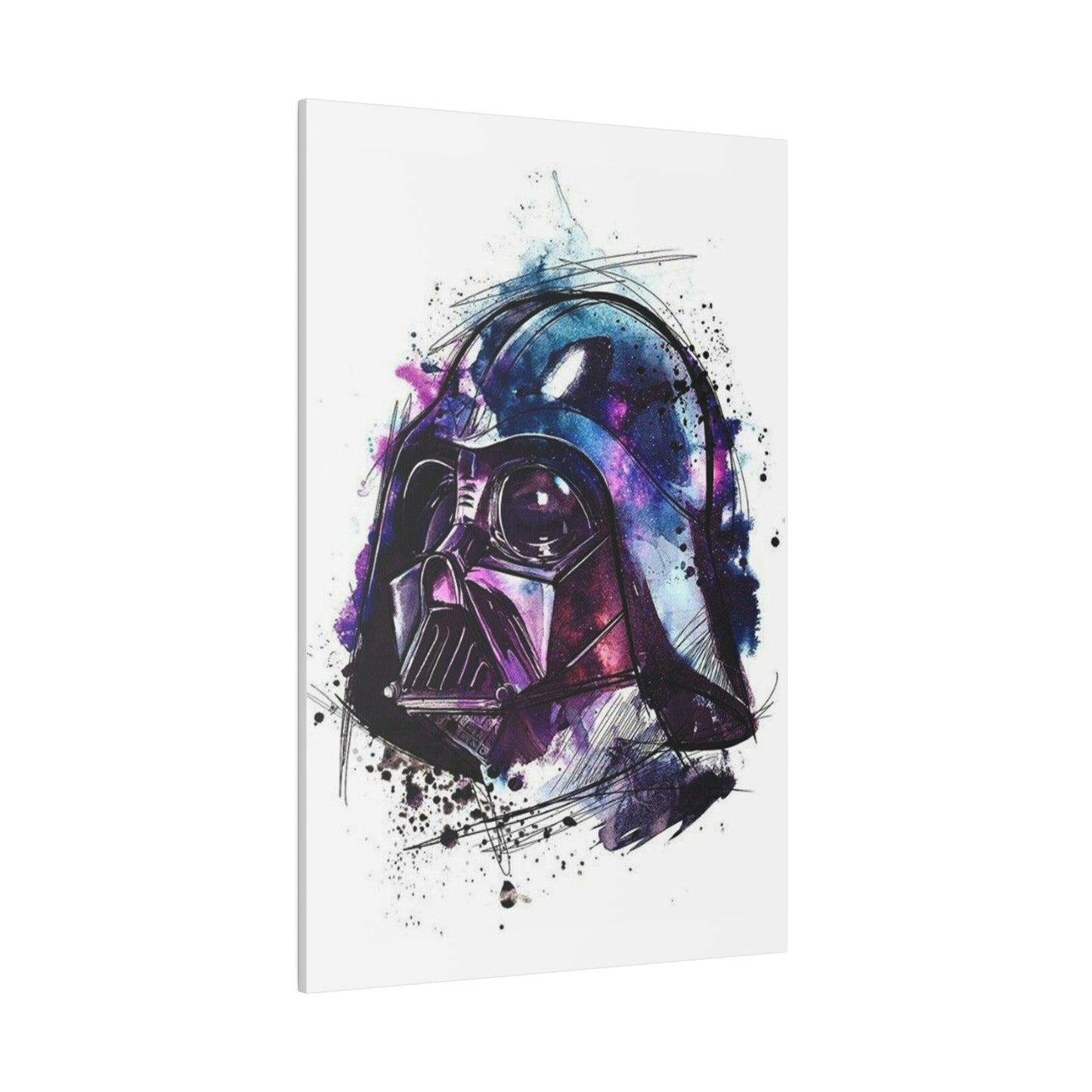Star Wars Darth Vader Watercolor Canvas: Dark Side Art