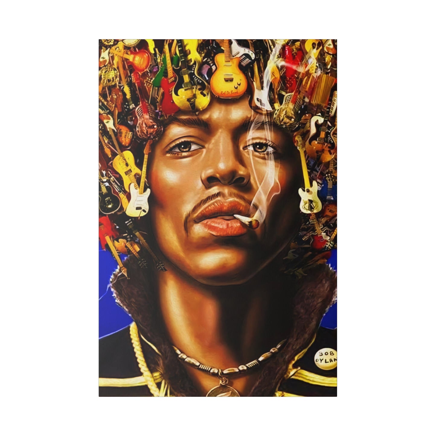 Jimi Hendrix Guitar King - Canvas