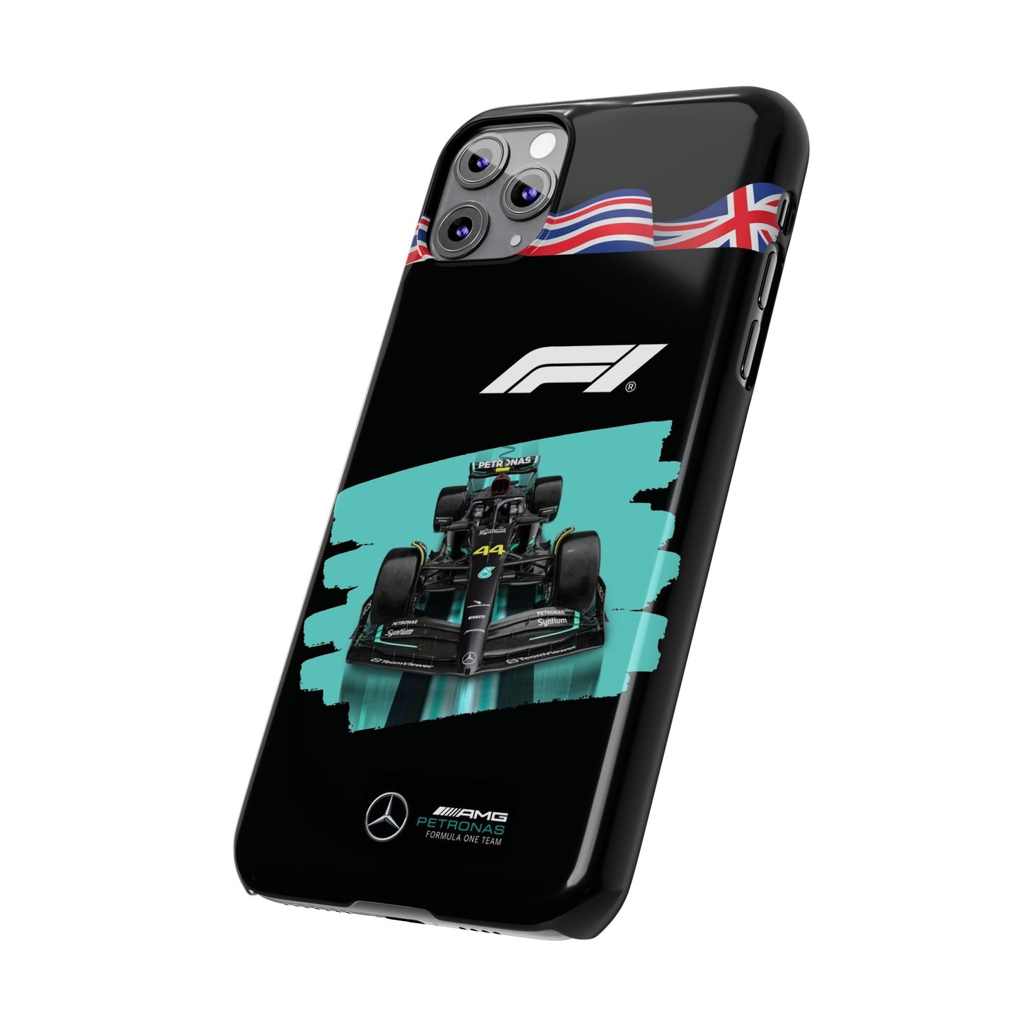 F1 Mercedes Black Edition Iphone Cases