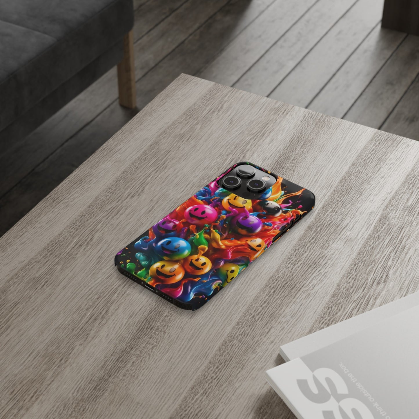Colorful Emoji" iPhone Cases for iPhone Models 15, 14, 13, 12