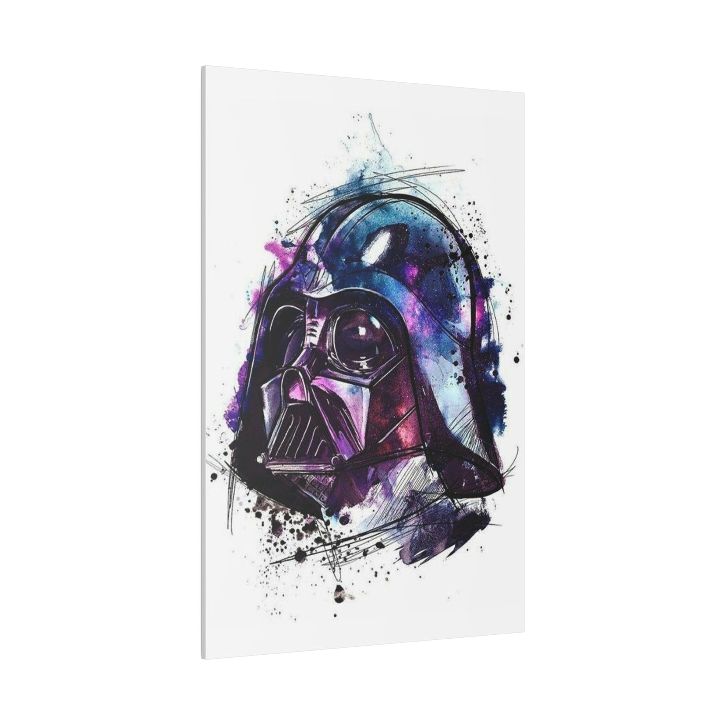 Star Wars Darth Vader Watercolor Canvas: Dark Side Art