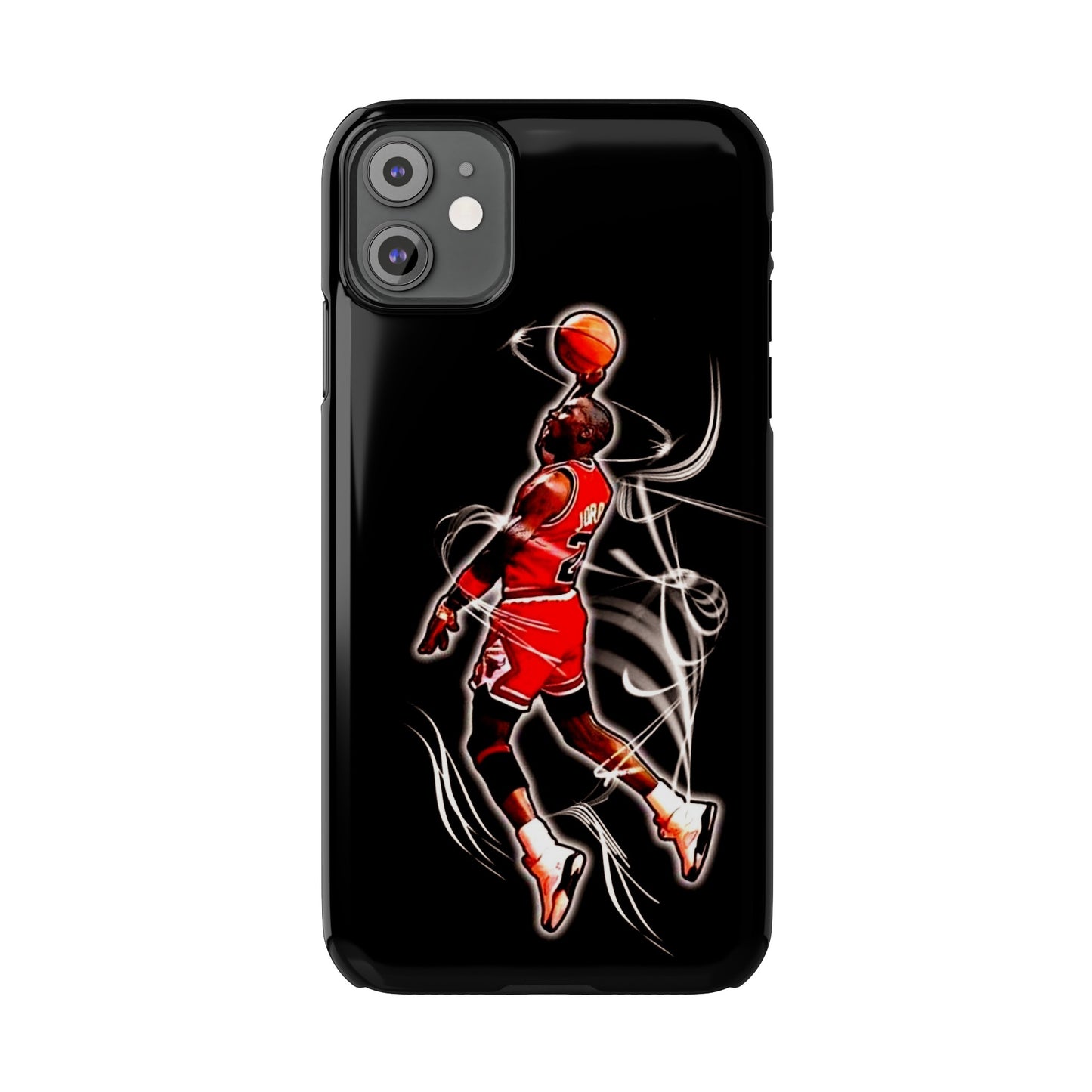 Michael Jordan Dunks and Scores" iPhone 15, 14, 13, 12, 11 Cases