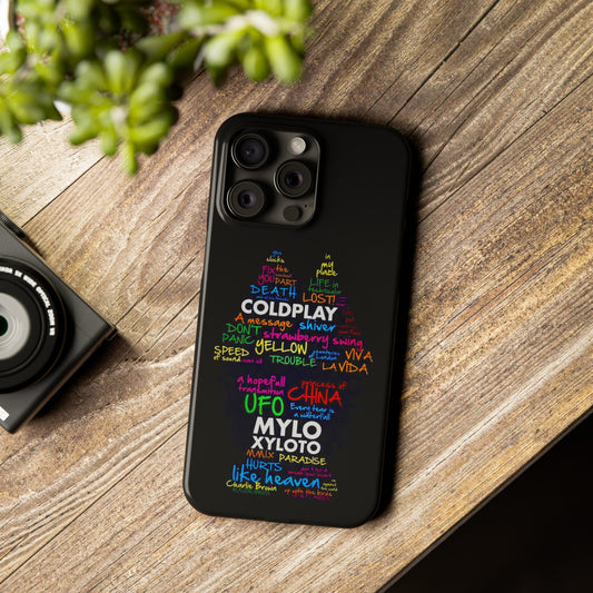 Coldplay Harmony: Tree of Song Titles iPhone 15, 14, 13, 12, 11 Case