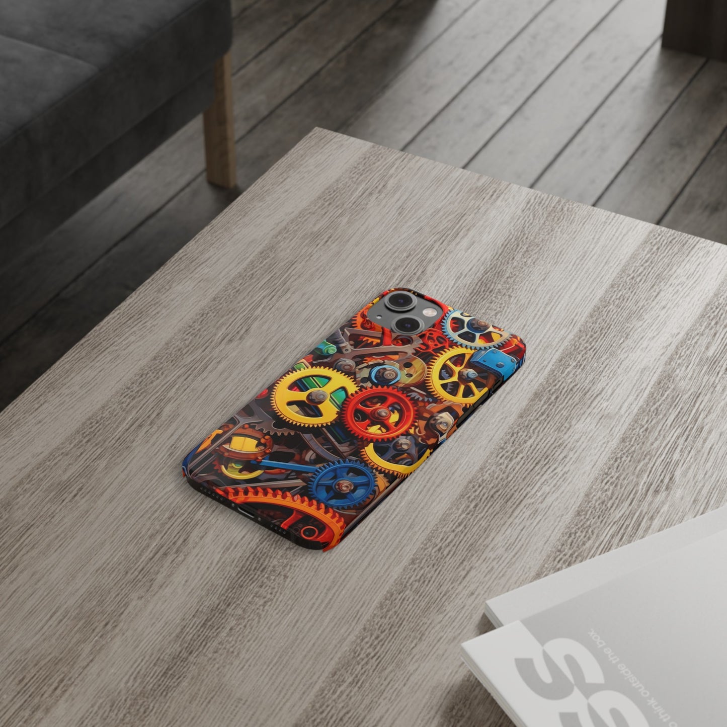 Colorful Gears: Iphone 15, 14, 13, 12 Cases