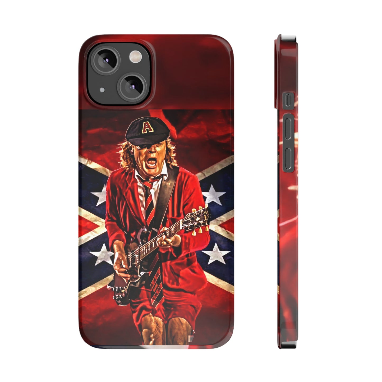 ACDC, with Angus Young Iphone 15, 14, 13, 12 Cases