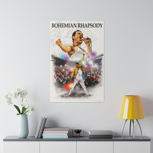 Bohemian Rhapsody Tribute: Freddy Mercury & Queen Canvas