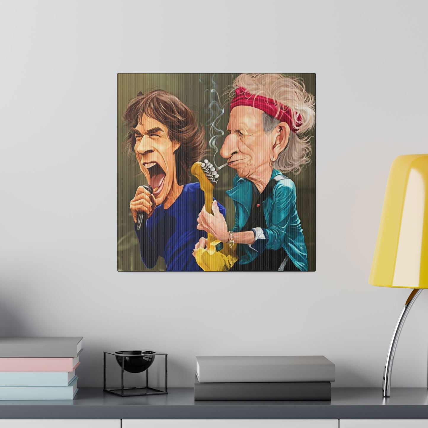 Rolling Stones with Mick Jagger, Keith Richards - Canvas