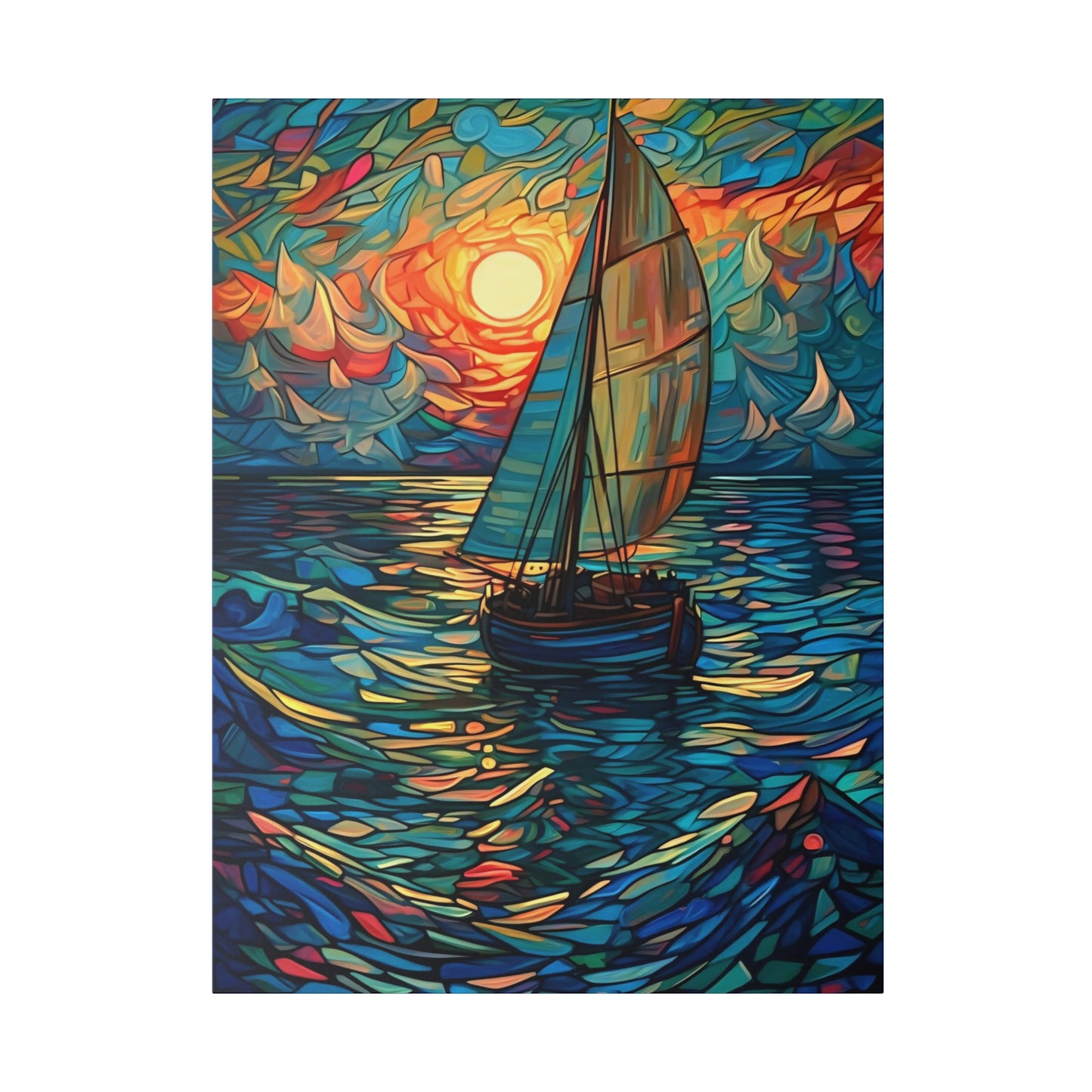 Ship on the Sea: Nautical Wall Art - Canvas