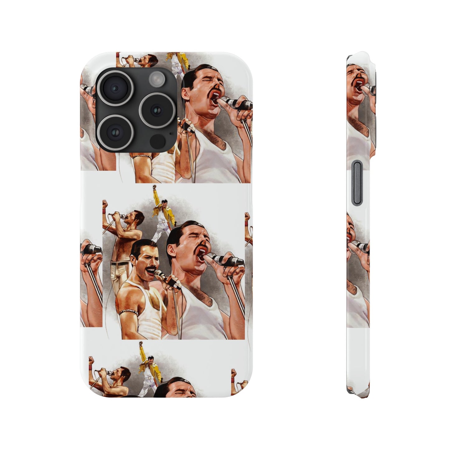 Freddie Mercury, Live, Queen, Iphone 15, 14, 13, 12 Cases
