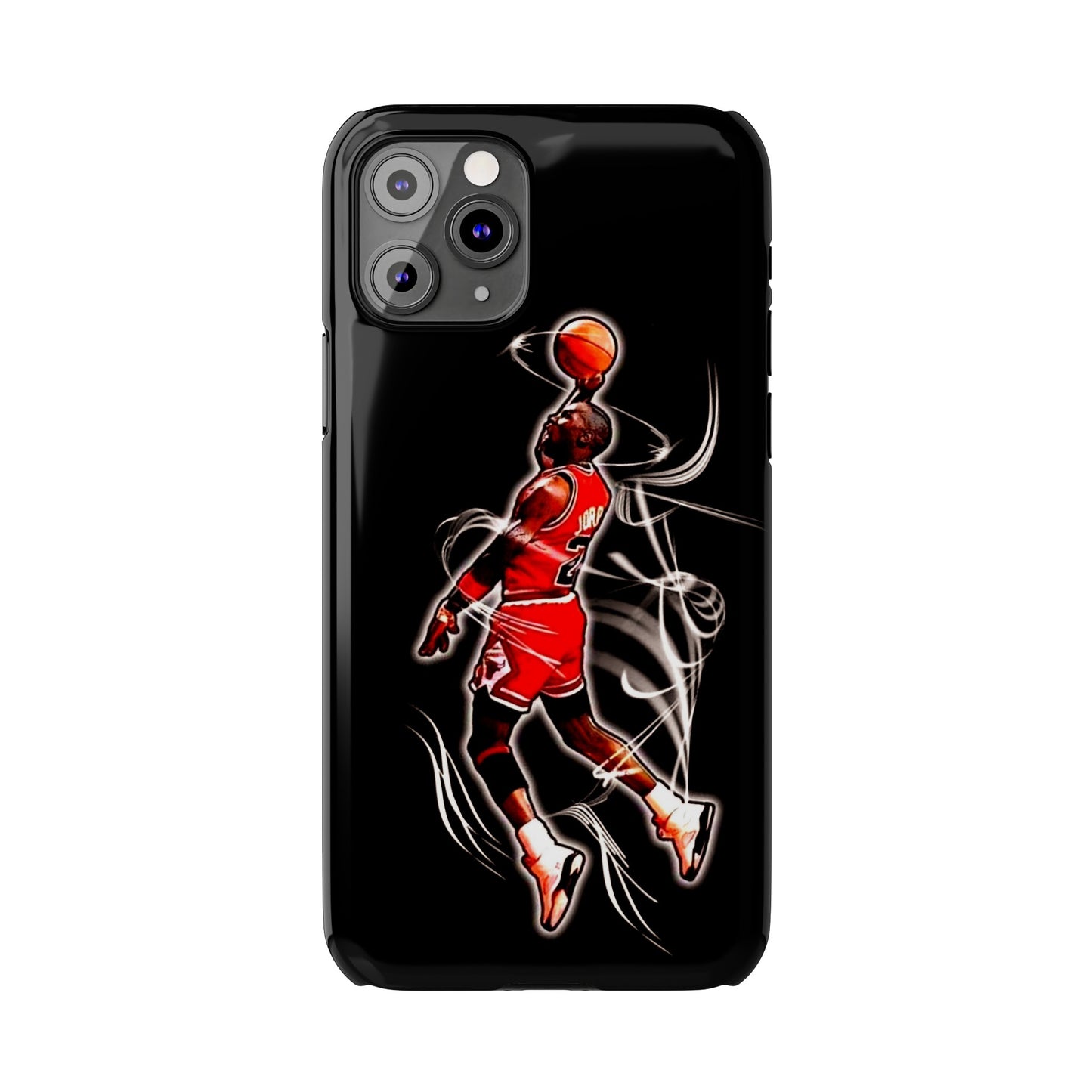 Michael Jordan Dunks and Scores" iPhone 15, 14, 13, 12, 11 Cases