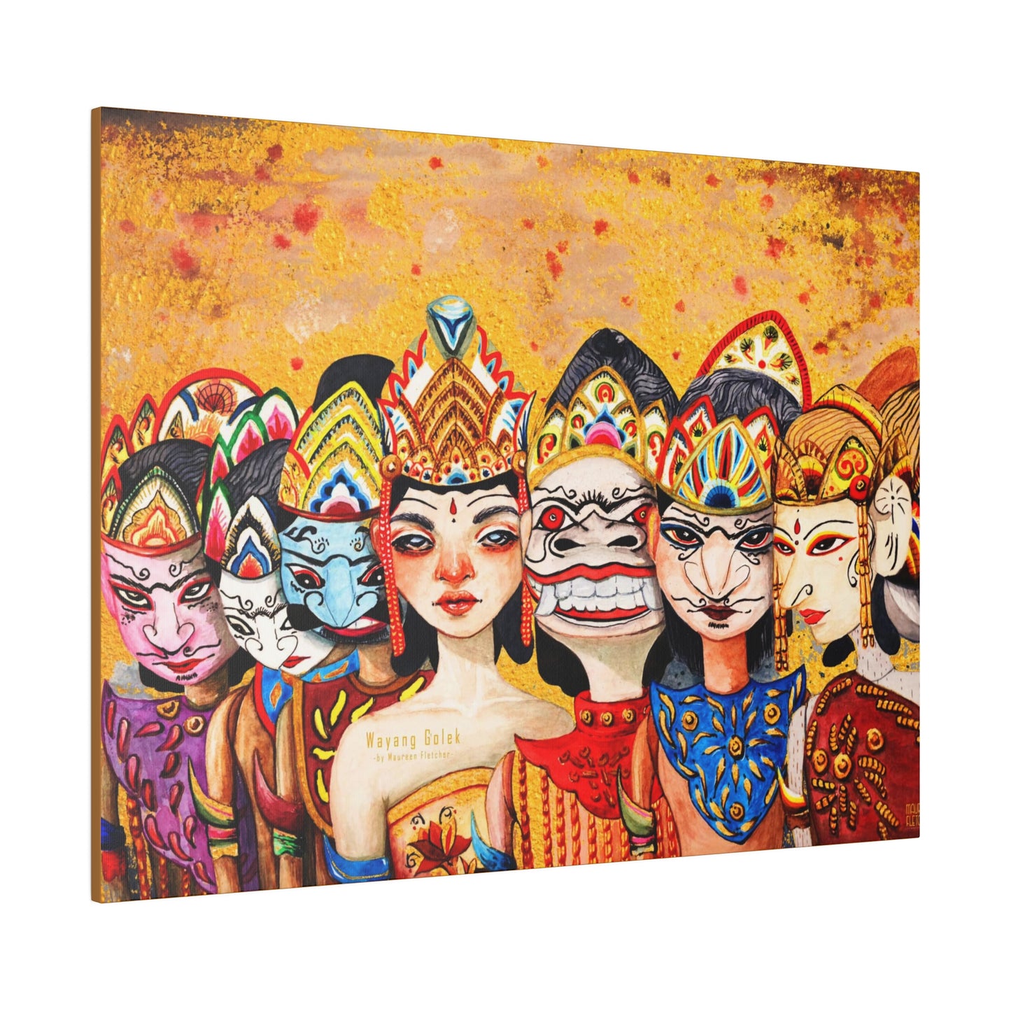 Wayang Art of Indonesia: Wall Decor - Canvas