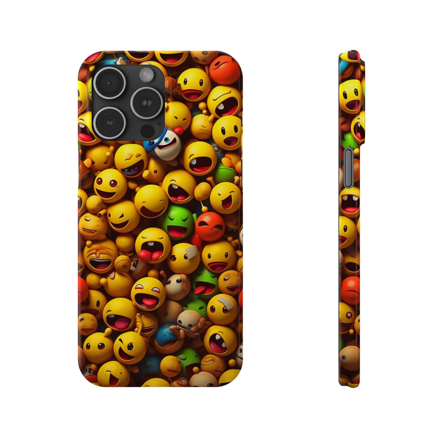 Colorful Emoji Iphone 15, 14, 13, 12 Cases