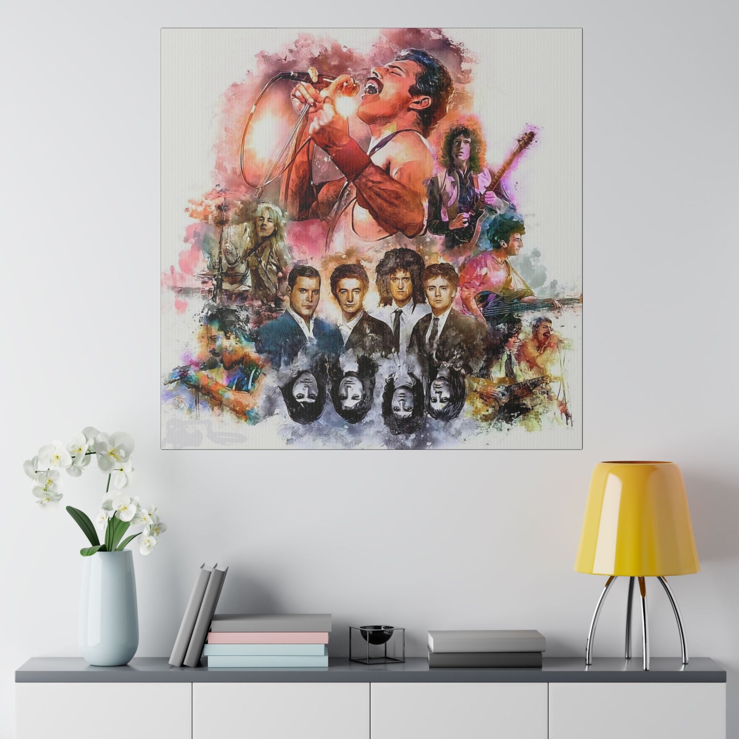 Queen: Compilation of Iconic Moments" Canvas Oil Painting
