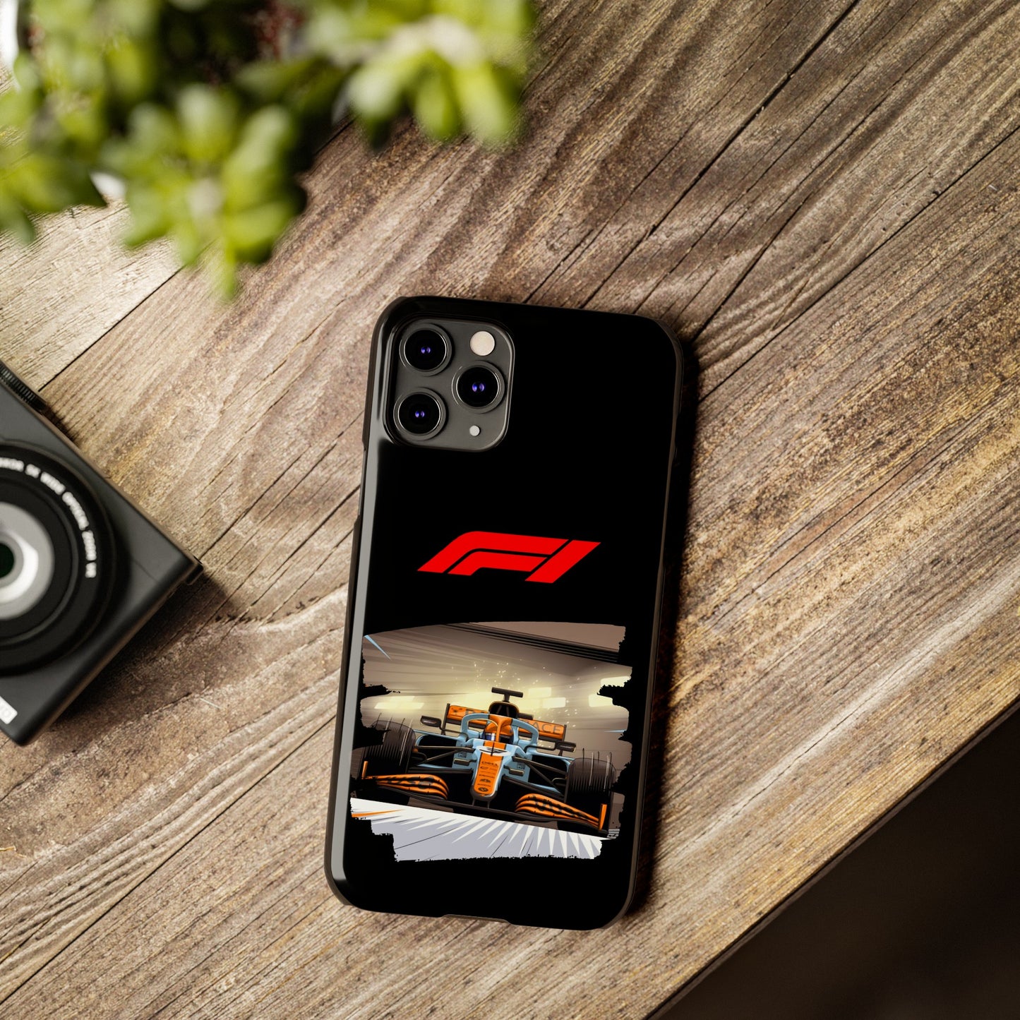 F1 McClaren Orange Car Iphone 15, 14, 13, 12, 11 Cases