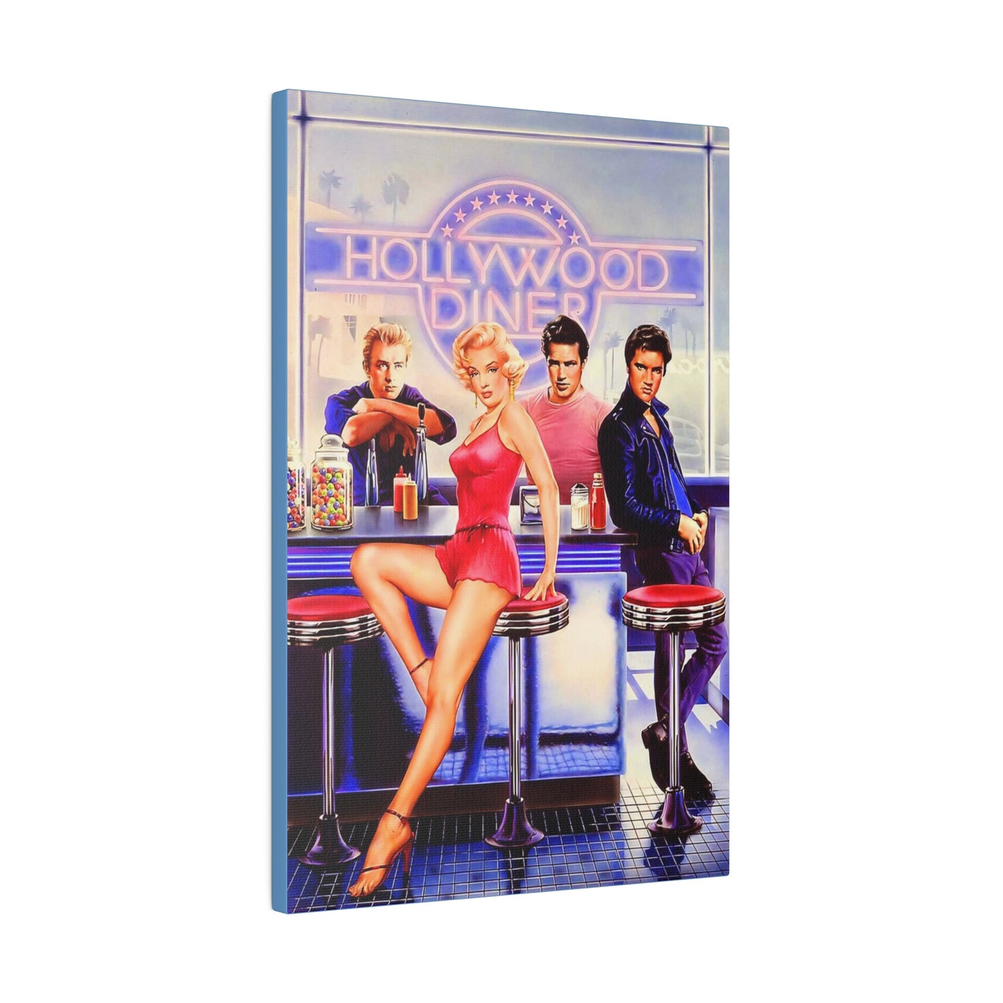 Legends of Hollywood: Diner of the Departed" Canvas