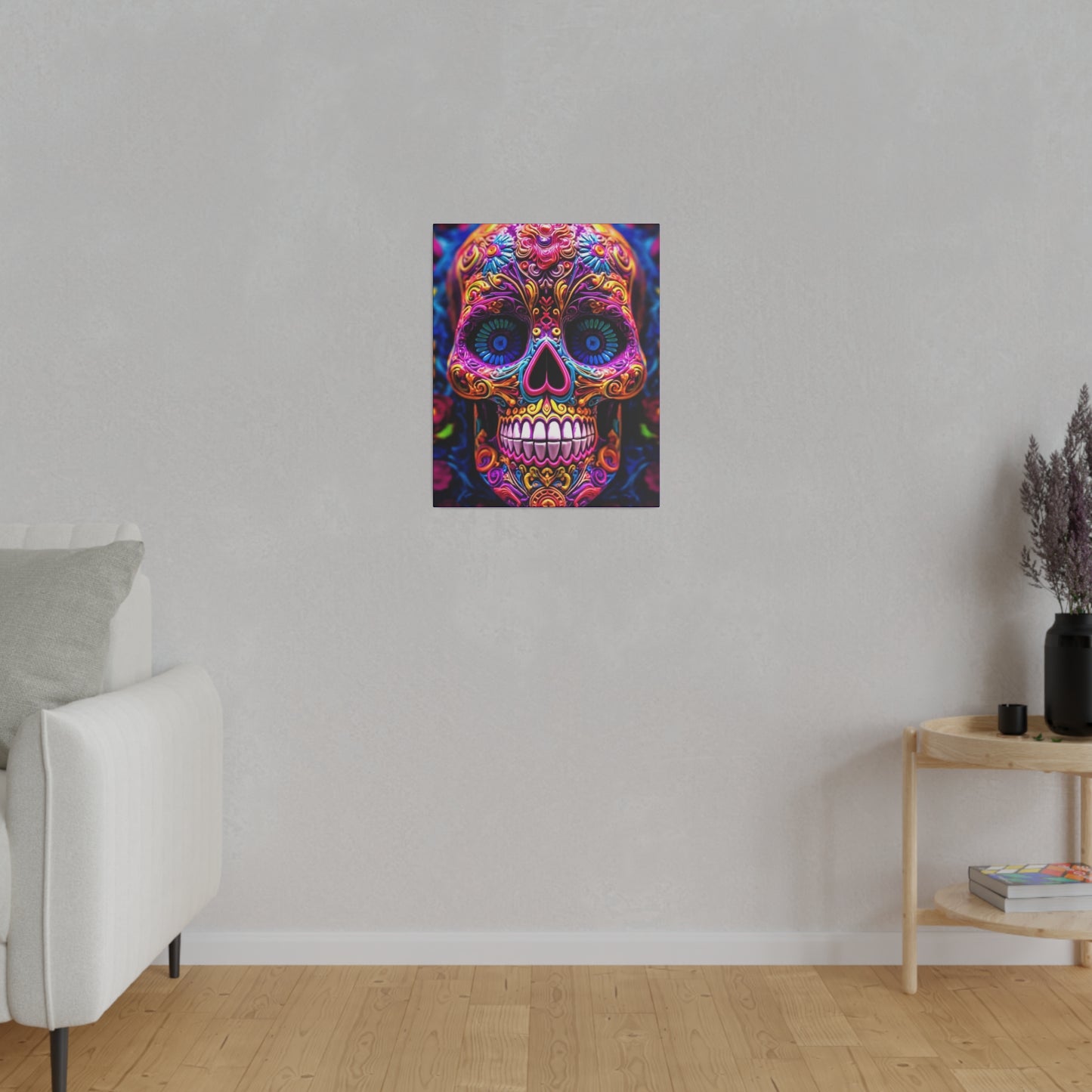 Colorful Skullhead: Mexican Style Canvas