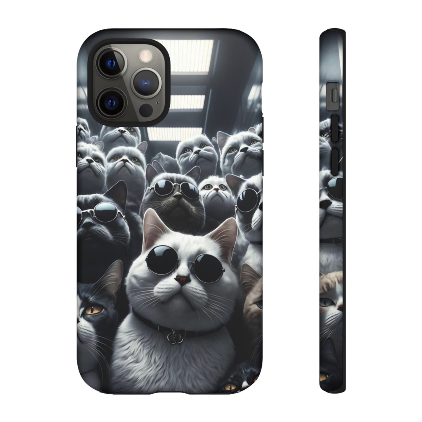 Cool Cats with Sunglasses" for iPhone 15, 14, 13, 12, 11 and Galaxy S23, S22 Cases