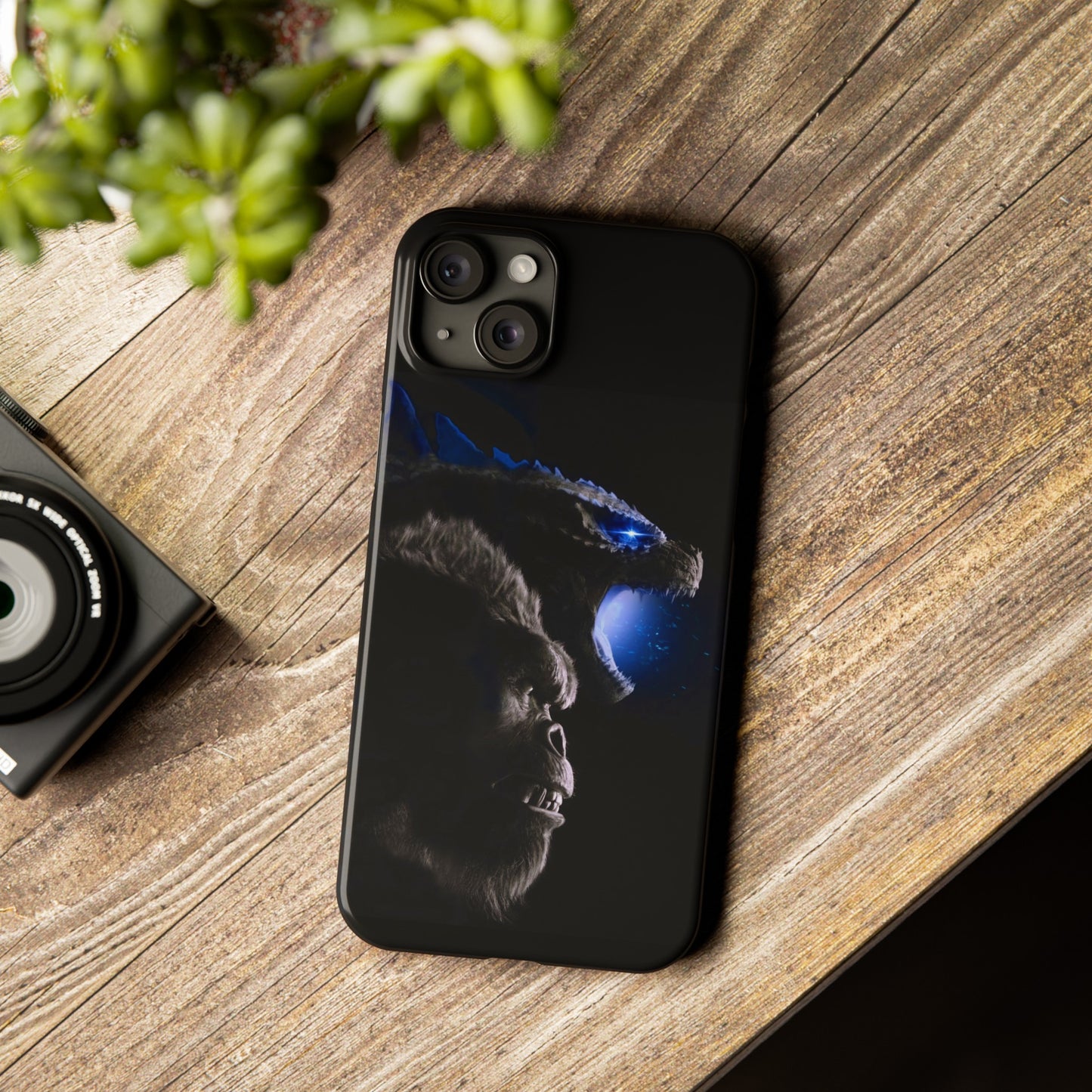 Godzilla x Kong New Age iPhone Cases: Unleash the Titans (Blue Edition)